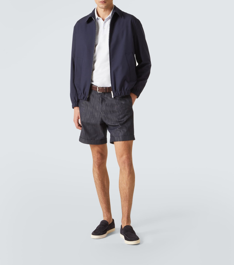 LARDINI Wool and cotton bomber jacket outlook