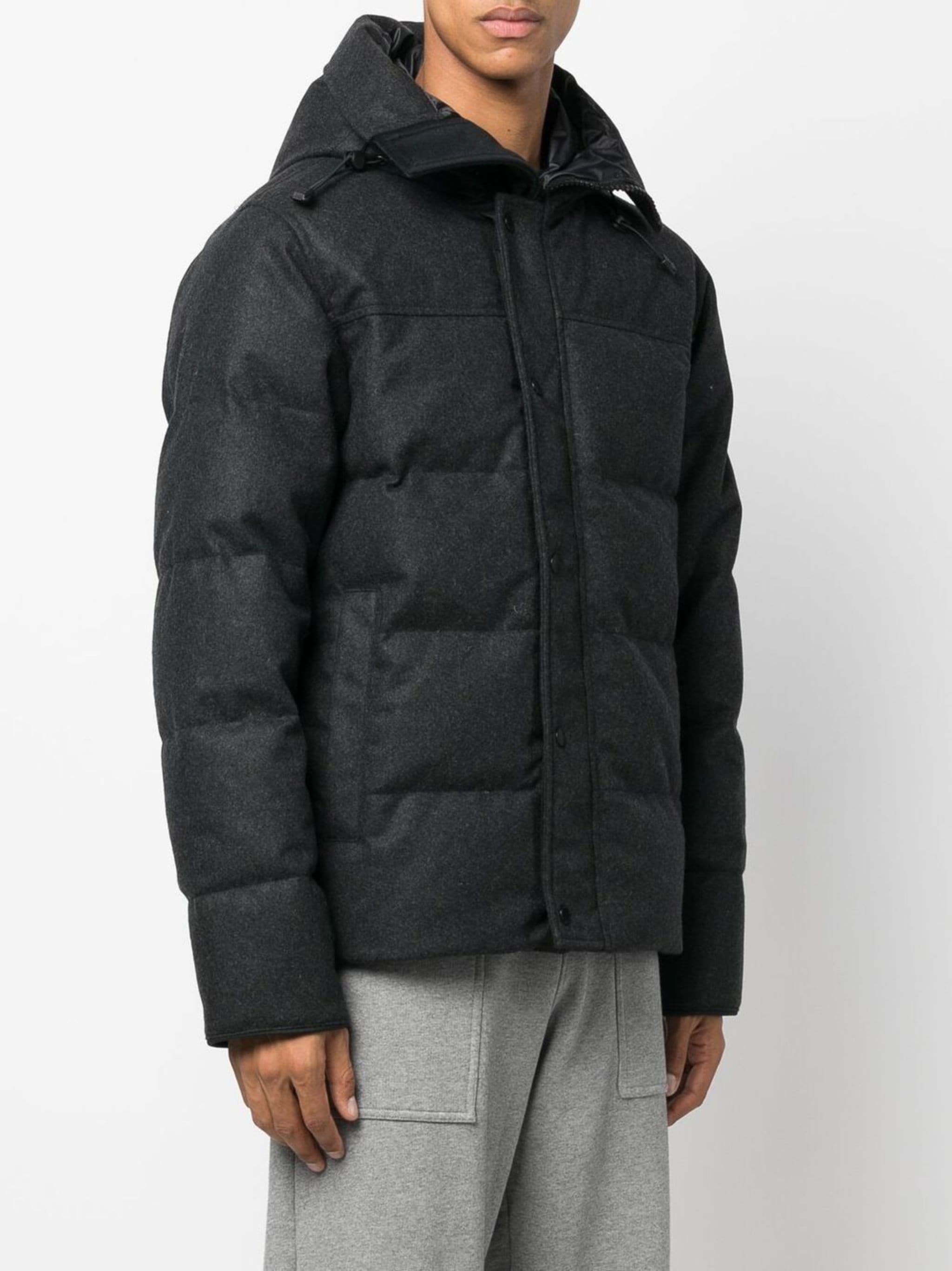 padded felt down jacket - 3