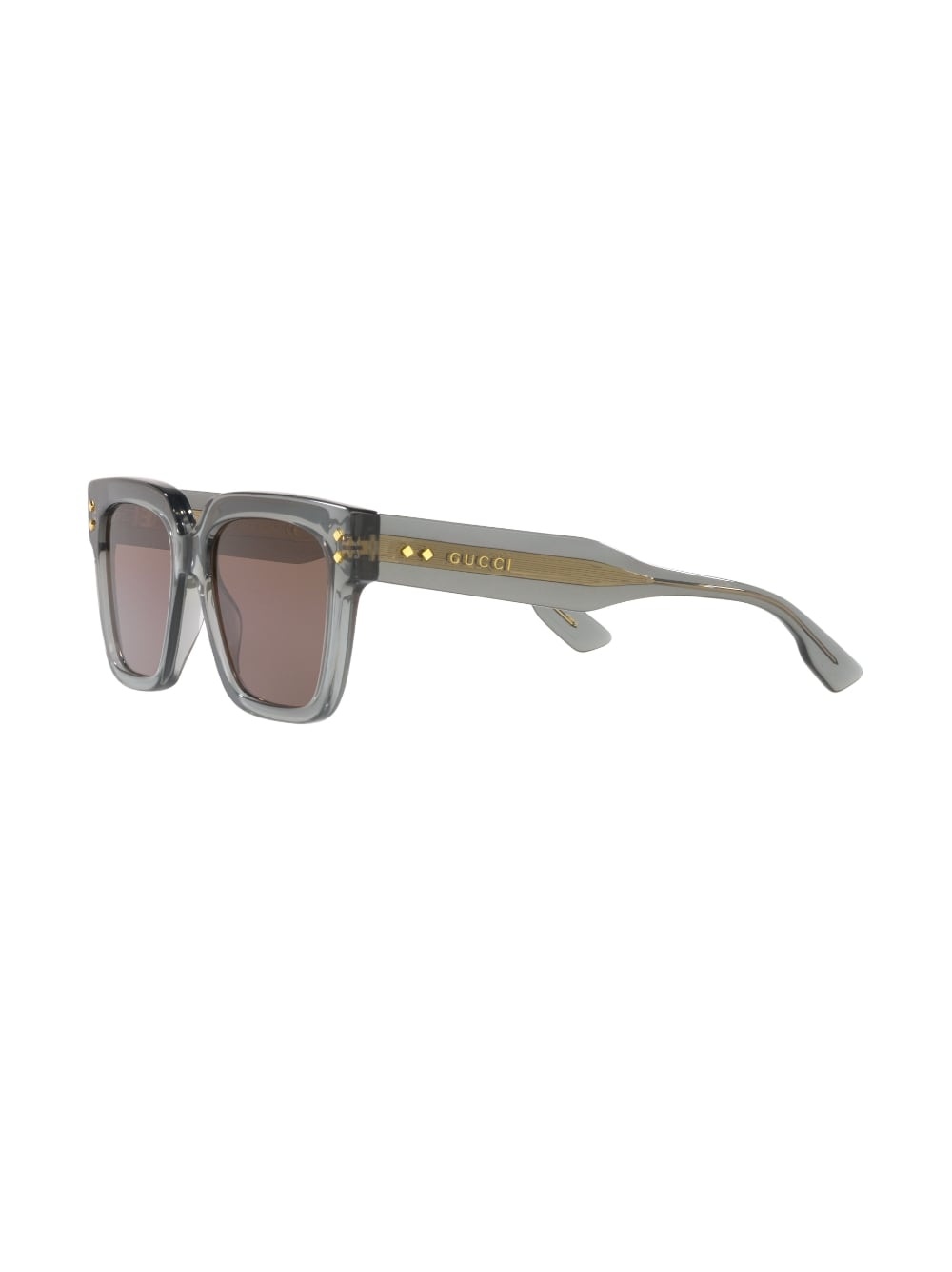 logo-print square-frame sunglasses - 4