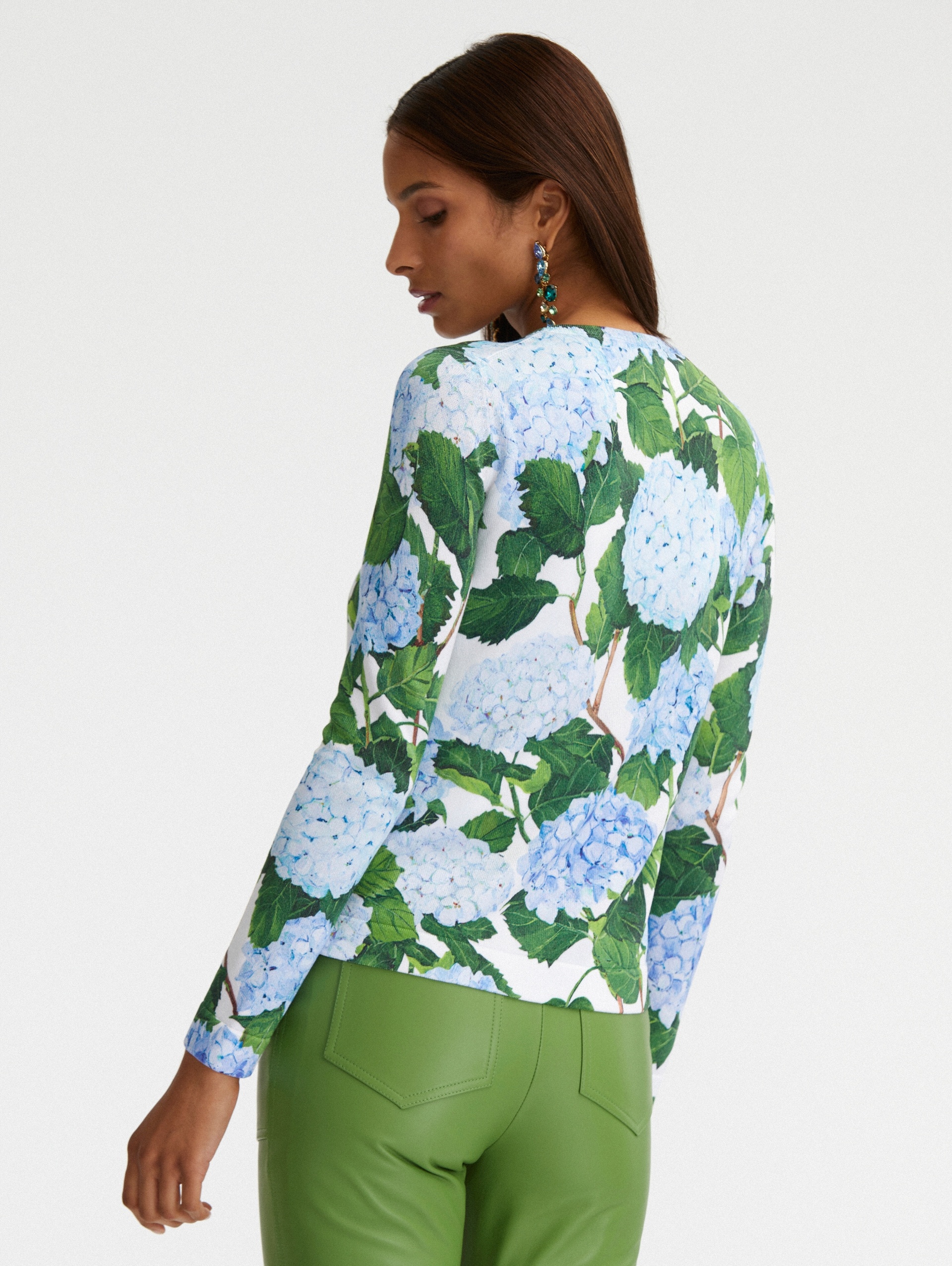 HYDRANGEA PRINTED CARDIGAN - 3