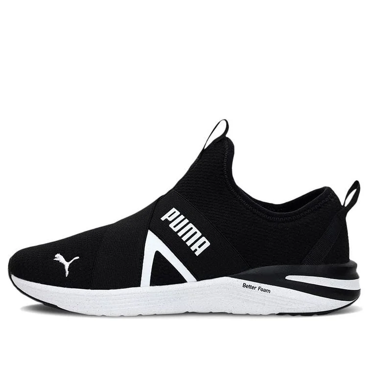 (WMNS) PUMA Better Foam Prowl 'Black White' 376542-01 - 1