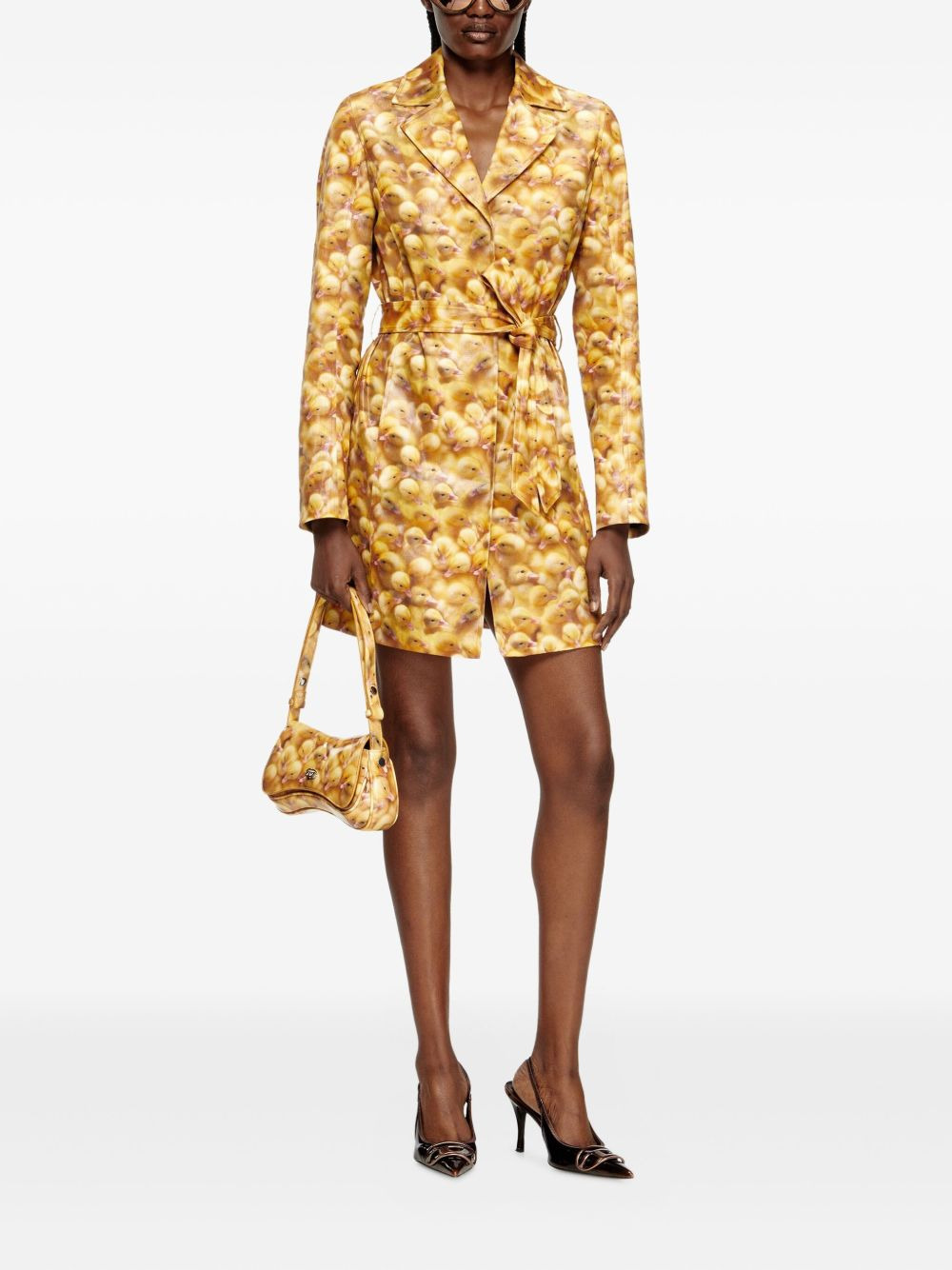 G-Oji duckling-print belted coat - 2