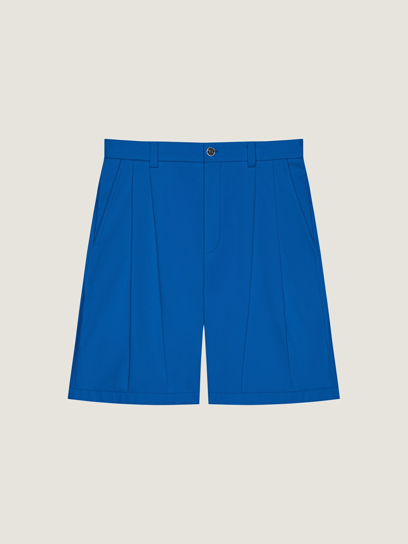 TWO-PLEAT BERMUDA SHORTS IN COTTON 1