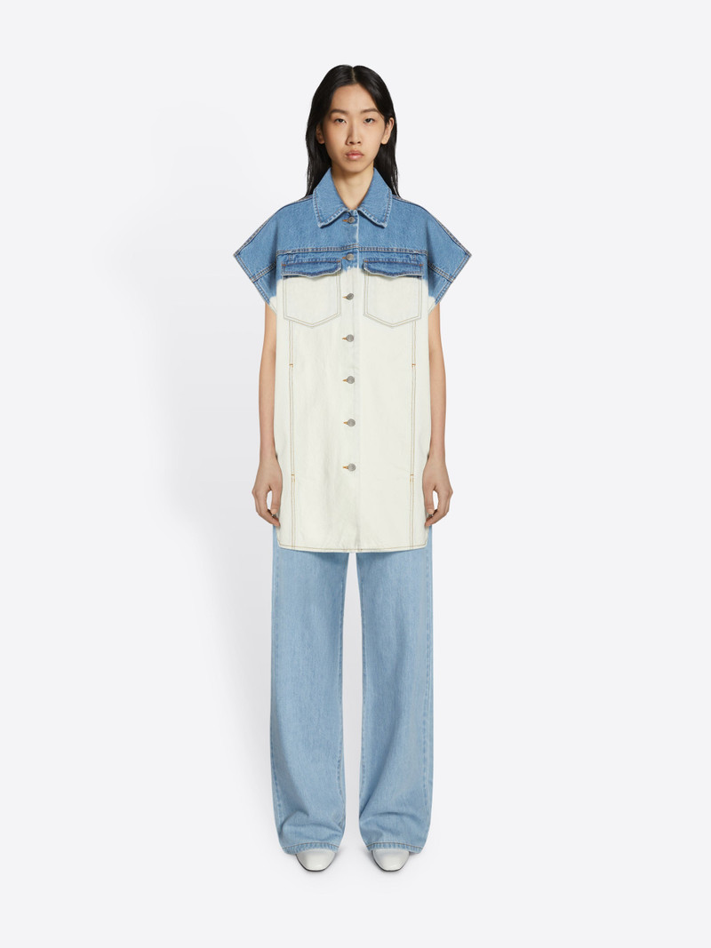 Dries Van Noten BLEACH DENIM VEST outlook