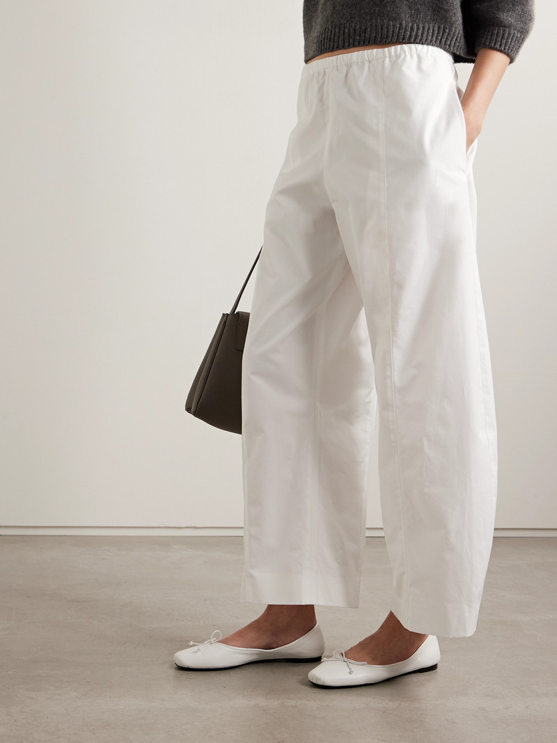 KHAITE Charlotte Leather Ballet Flats outlook