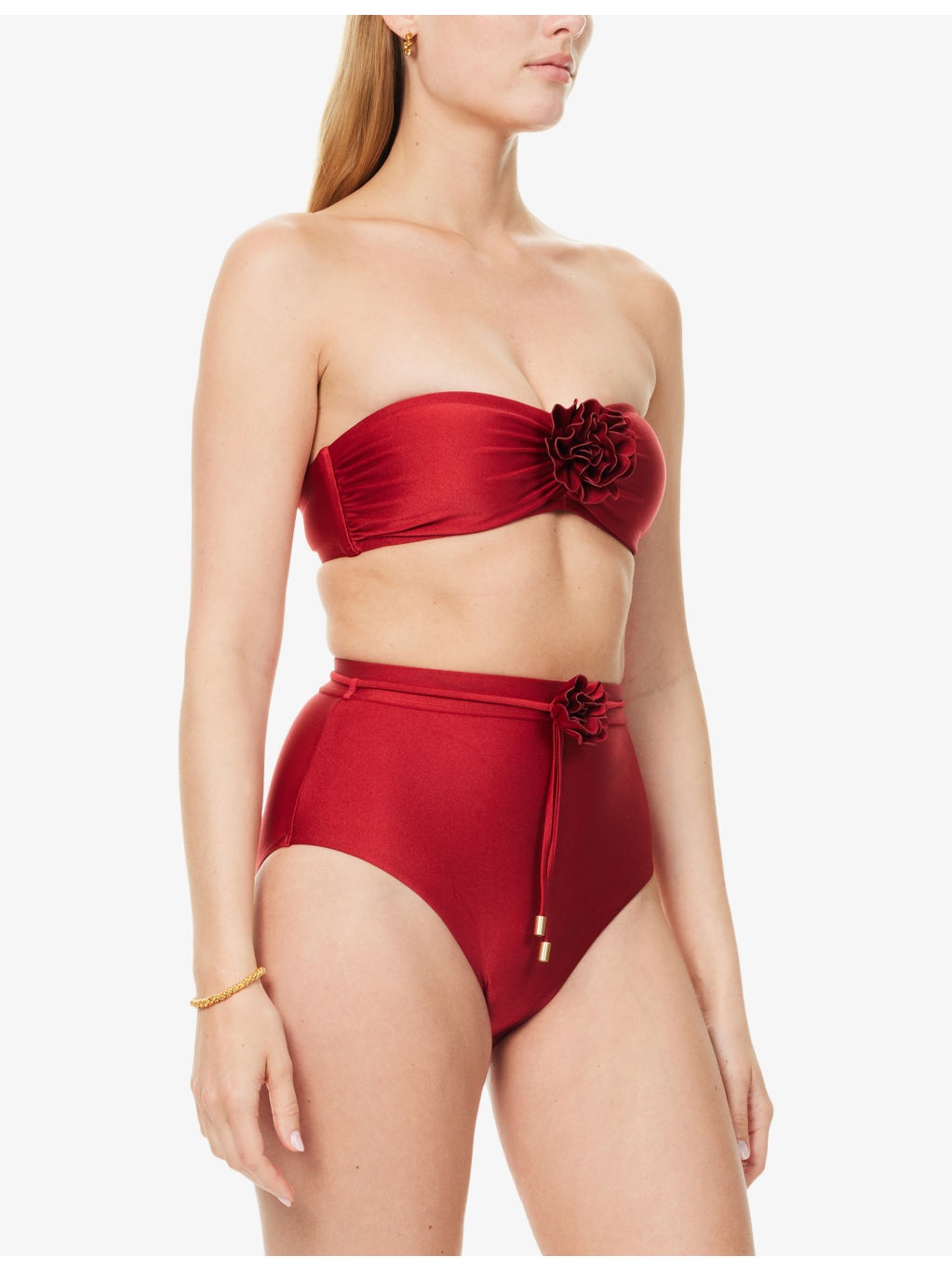 Cascadian Flower Bandeau Bikini Top - 2