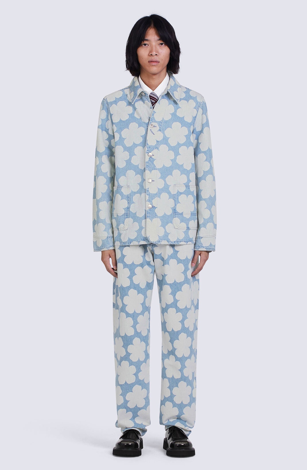 'Hana Dots' denim workwear jacket - 3