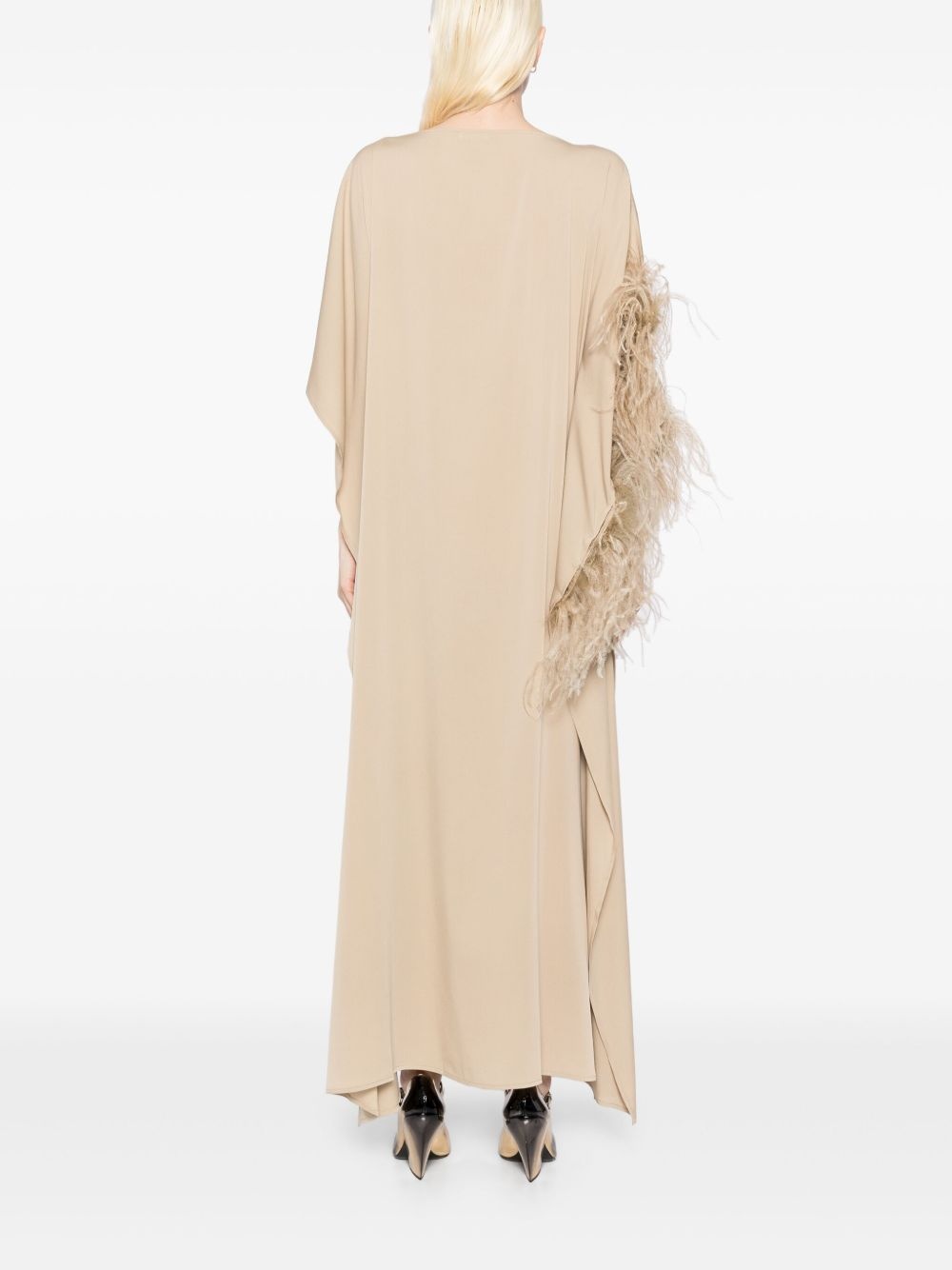 faux-fur detail dress - 4