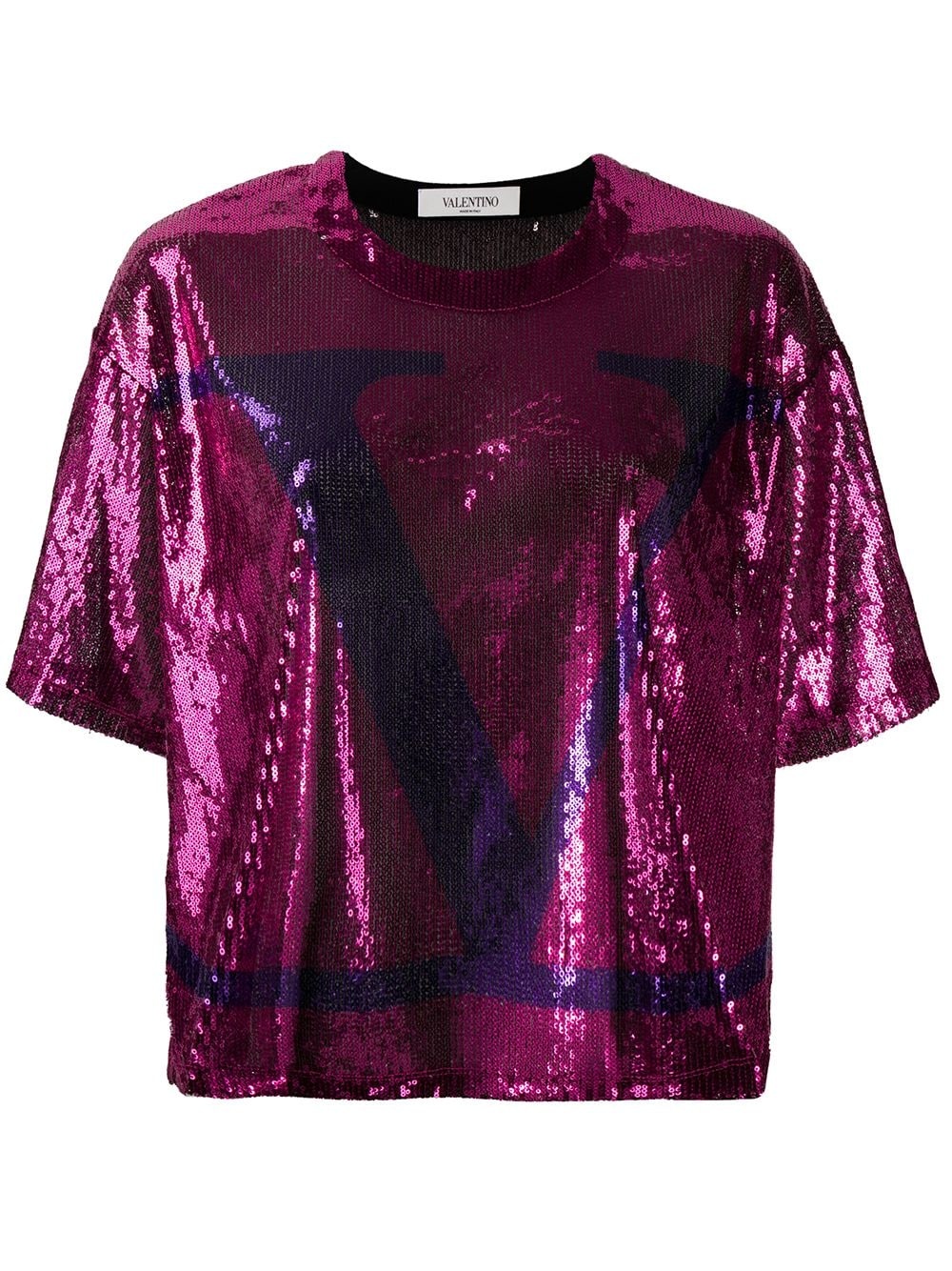 sequin-embellished VLOGO top - 1