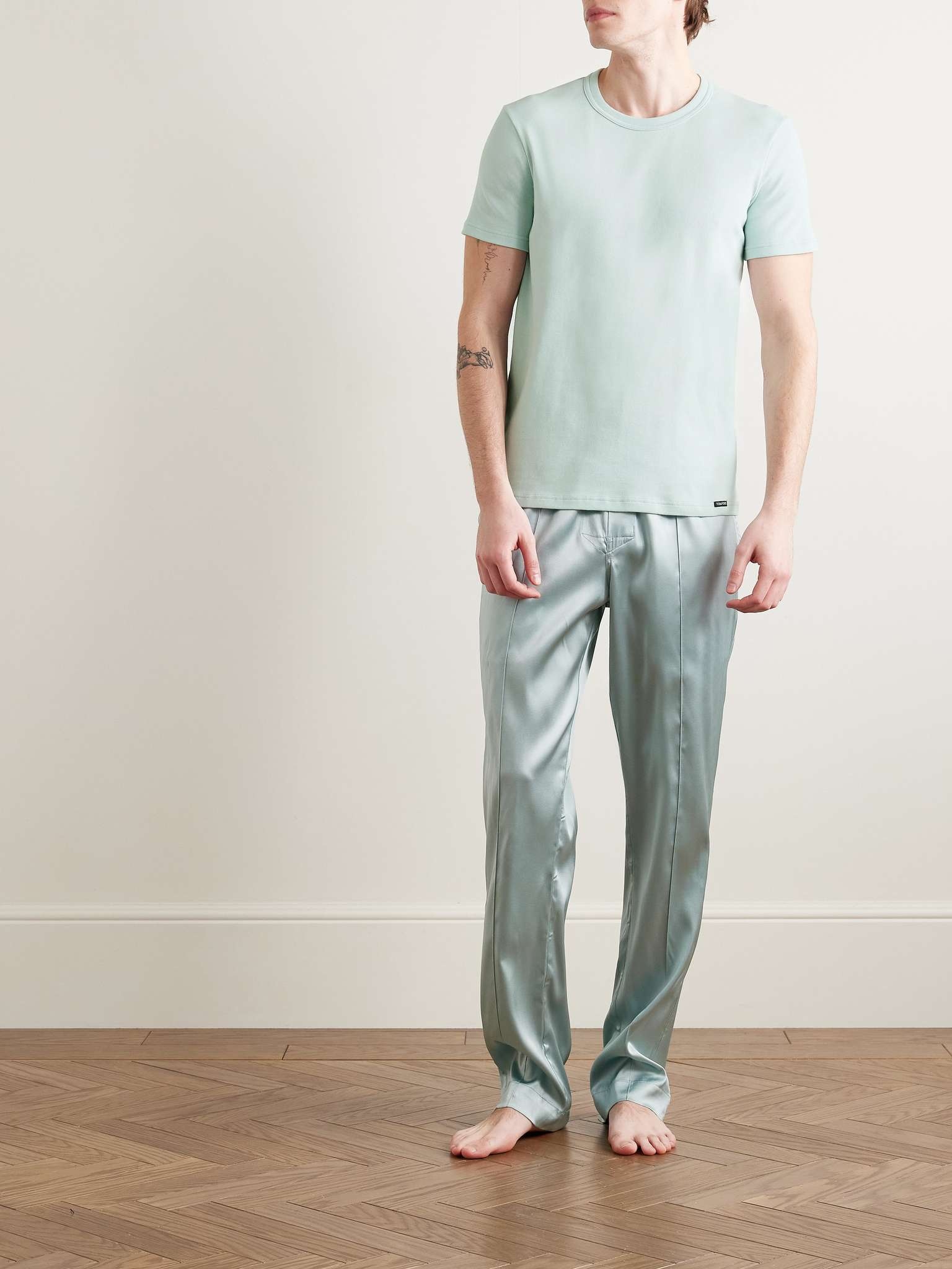 Slim-Fit Stretch-Cotton Jersey T-Shirt - 2