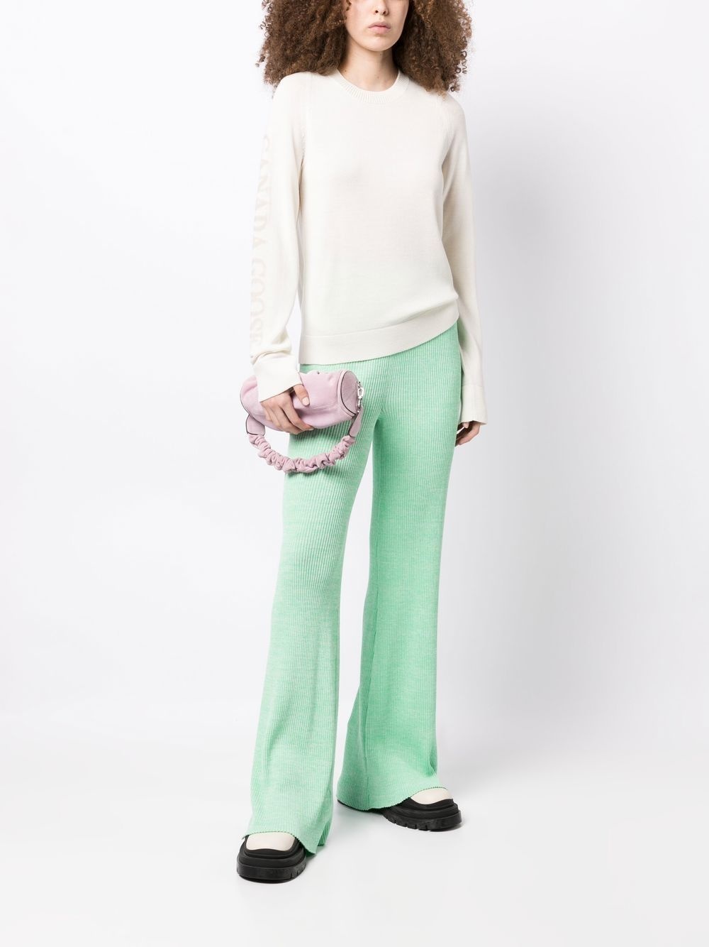 fine-knit crew-neck jumper - 2