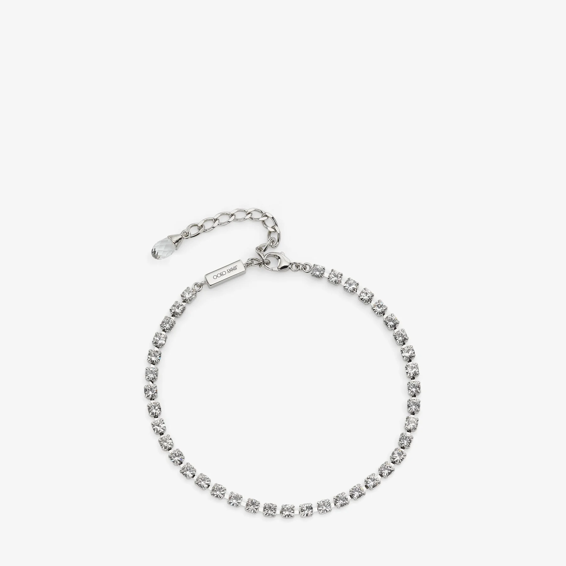 Saeda Anklet
Silver-Finish Metal Anklet with Crystal - 1
