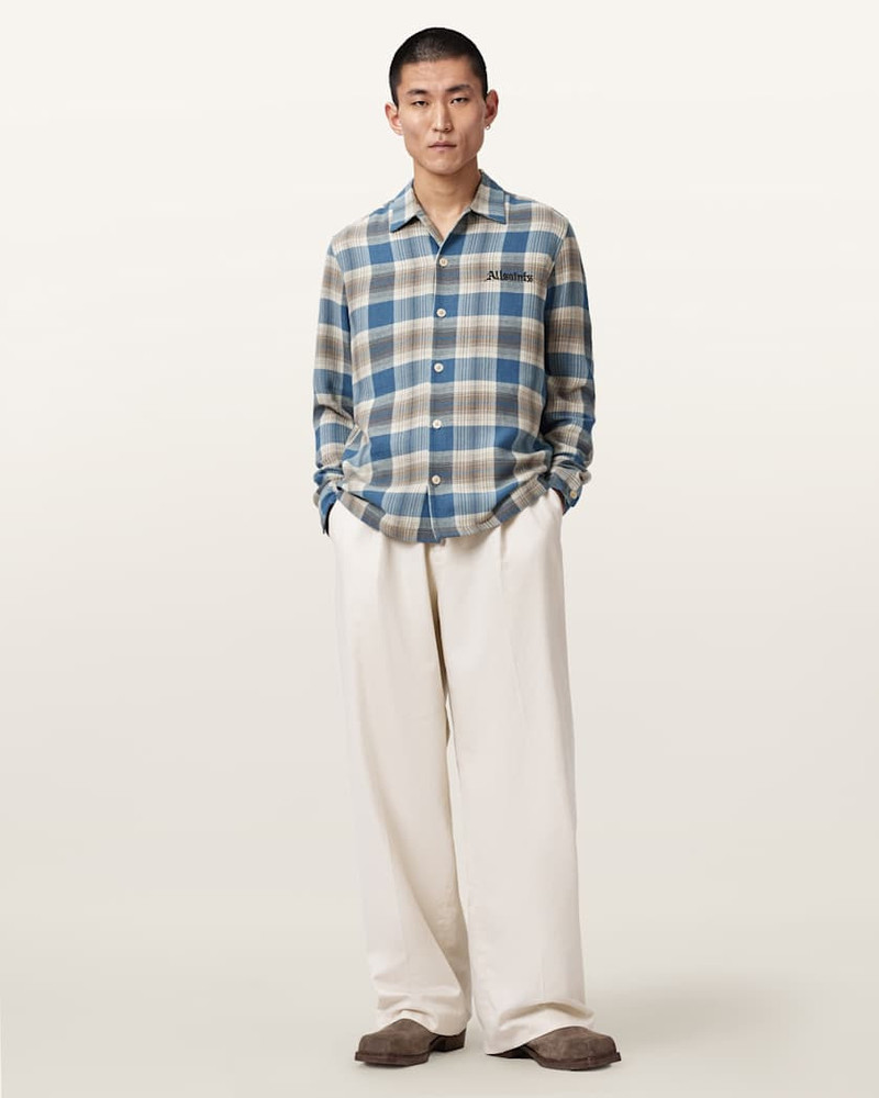 ALLSAINTS ATLA RELAXED LONG SLEEVE CHECK SHIRT outlook