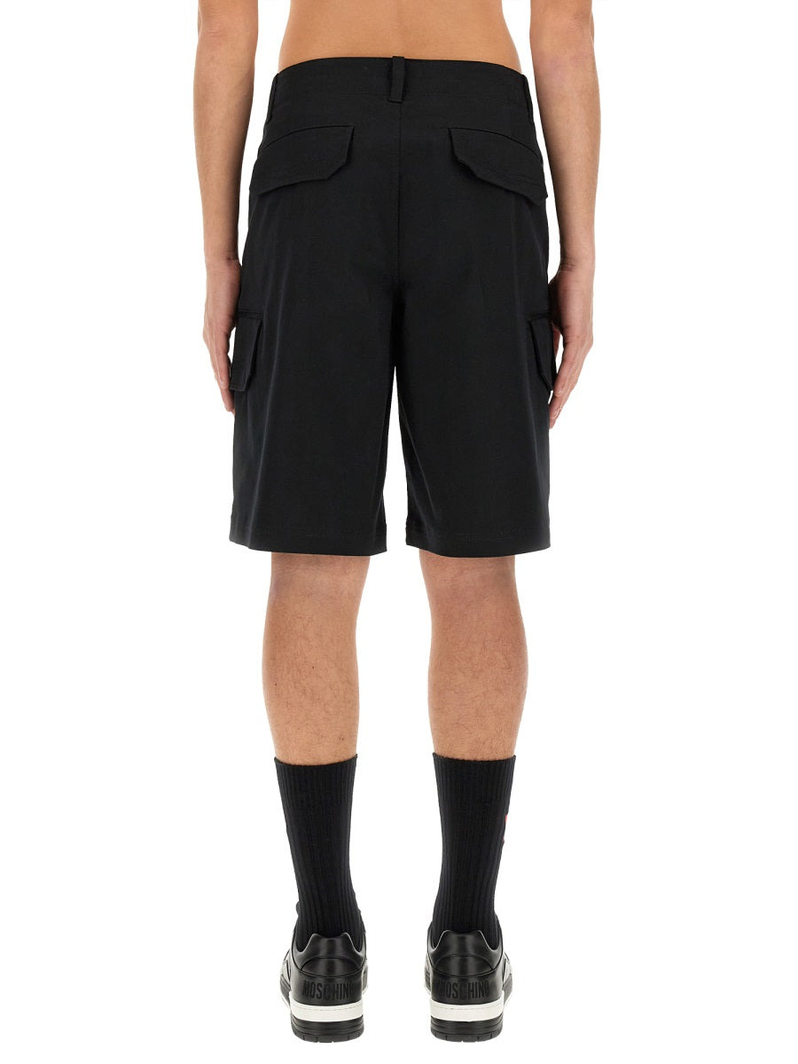 Moschino Men Bermuda With Logo - 4