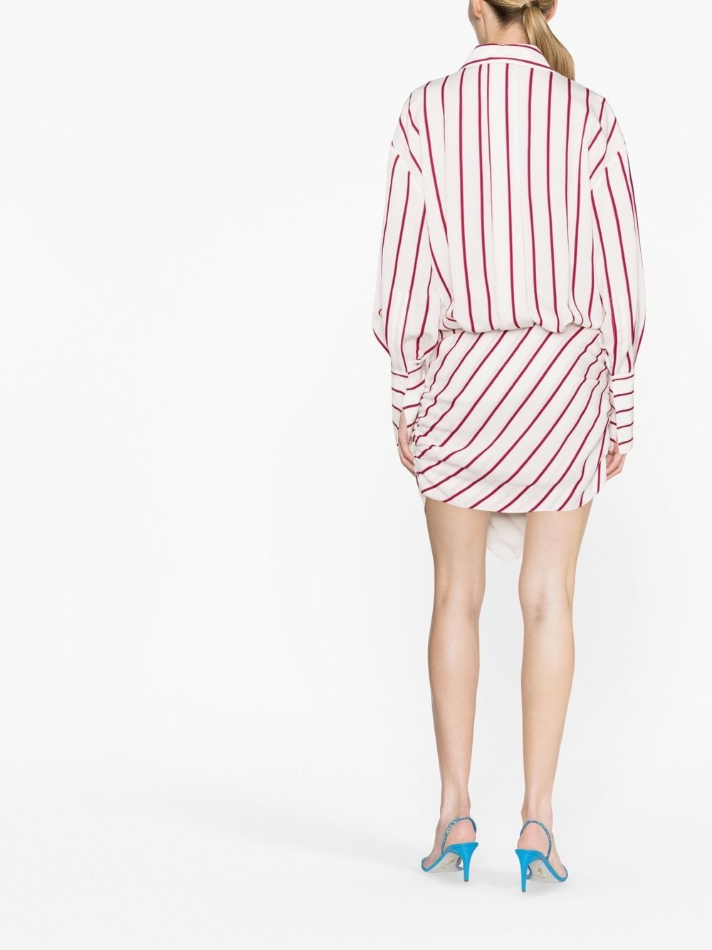 Hatty striped draped dress - 4