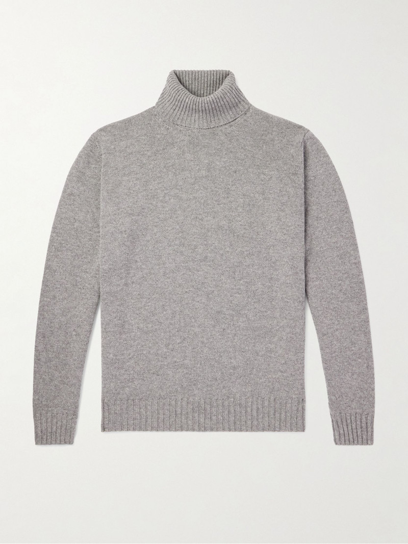 Cashmere Rollneck Sweater Gray 1