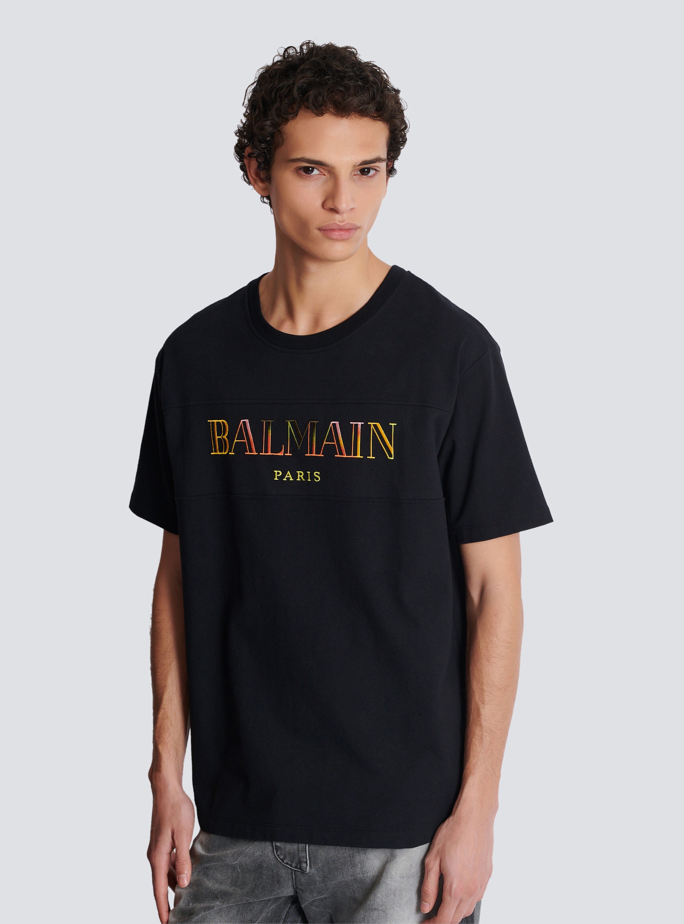 Vintage Balmain embroidered T-shirt - 6