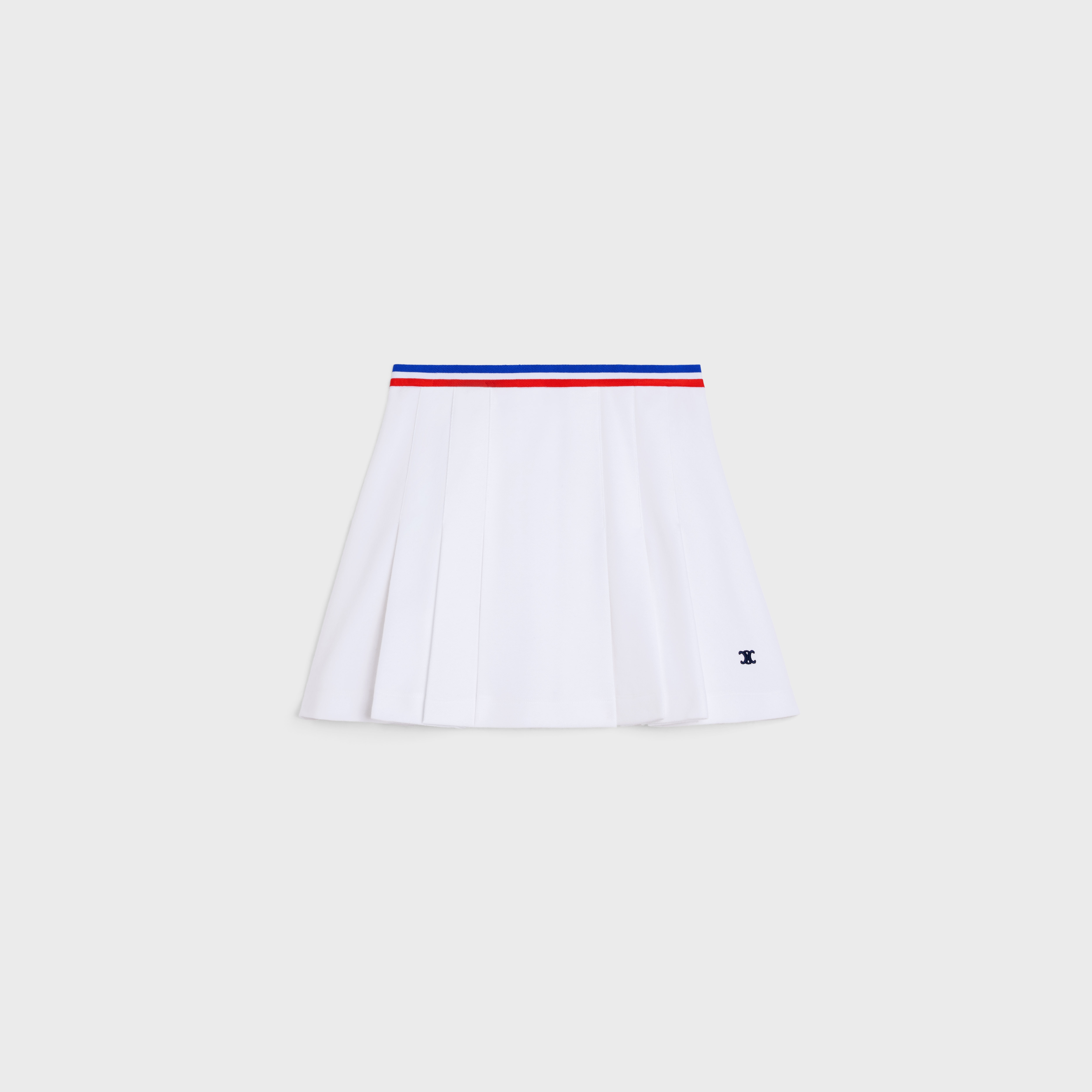 ミニスカート CELINE | SHORT PLEATED SKIRT IN COTTON PIQUE 2Z337233U.01UO CELINE short pleated skirt in cotton piqué | REVERSIBLE