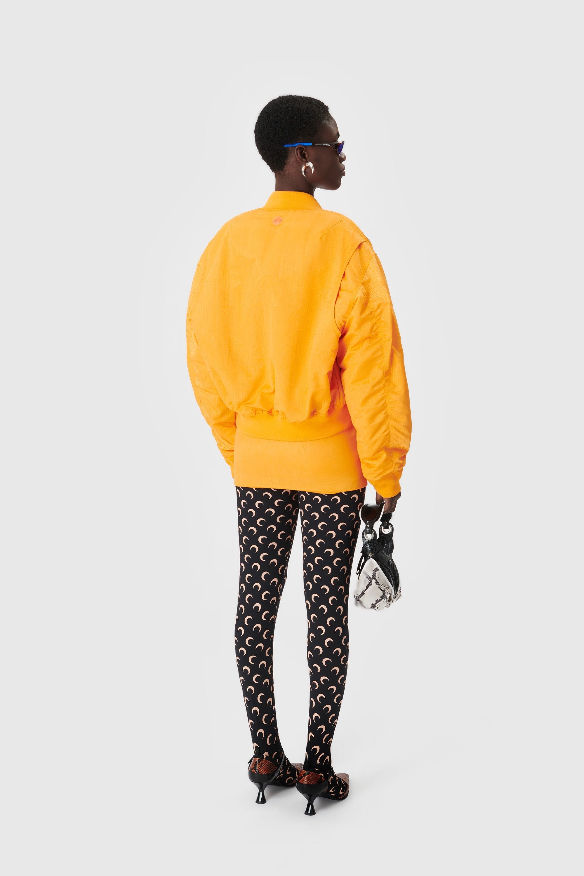 Regenerated Reversible Moire Bomber Jacket - 4