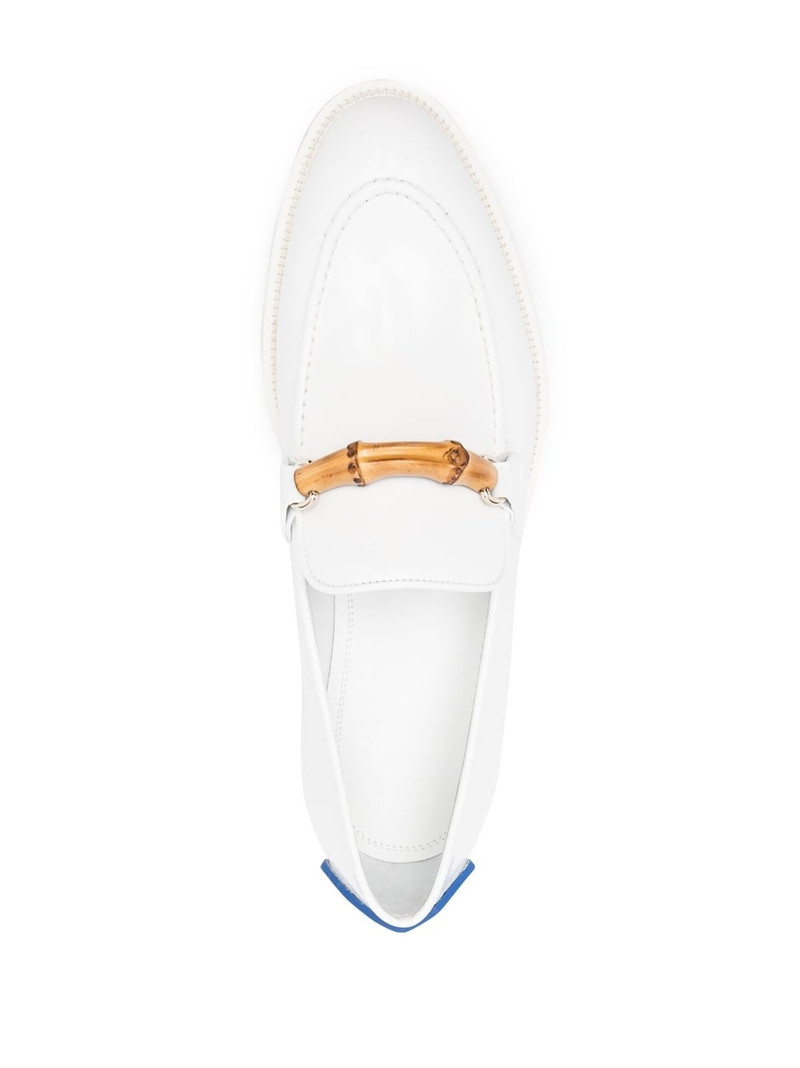 bamboo-detail leather loafers 4