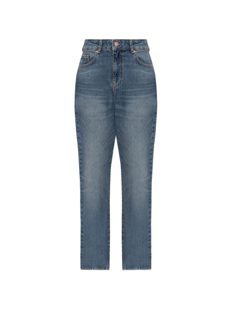 pocket cotton straight-leg jeans 1