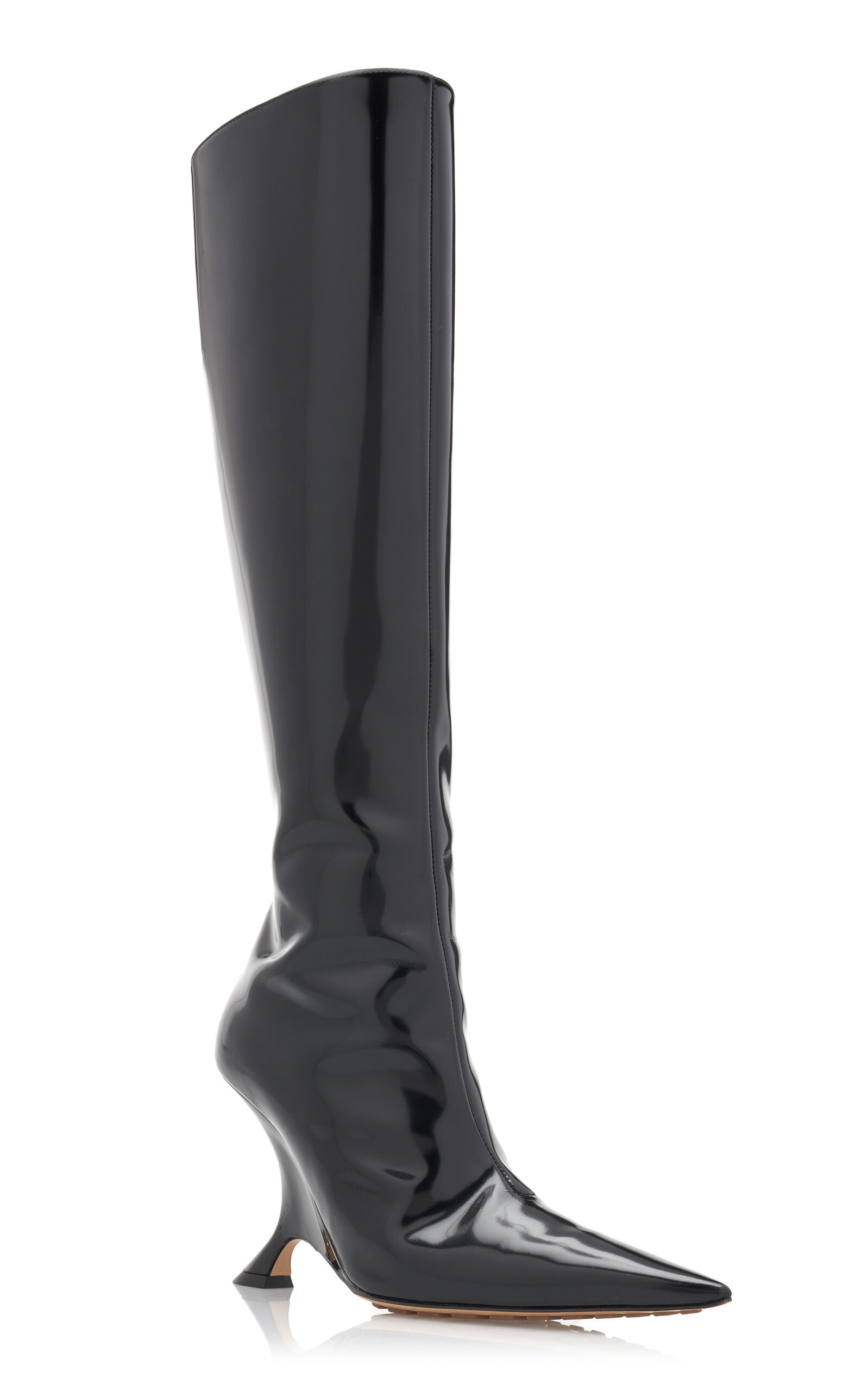 Rocket Knee-High Vinyl Boots black - 6