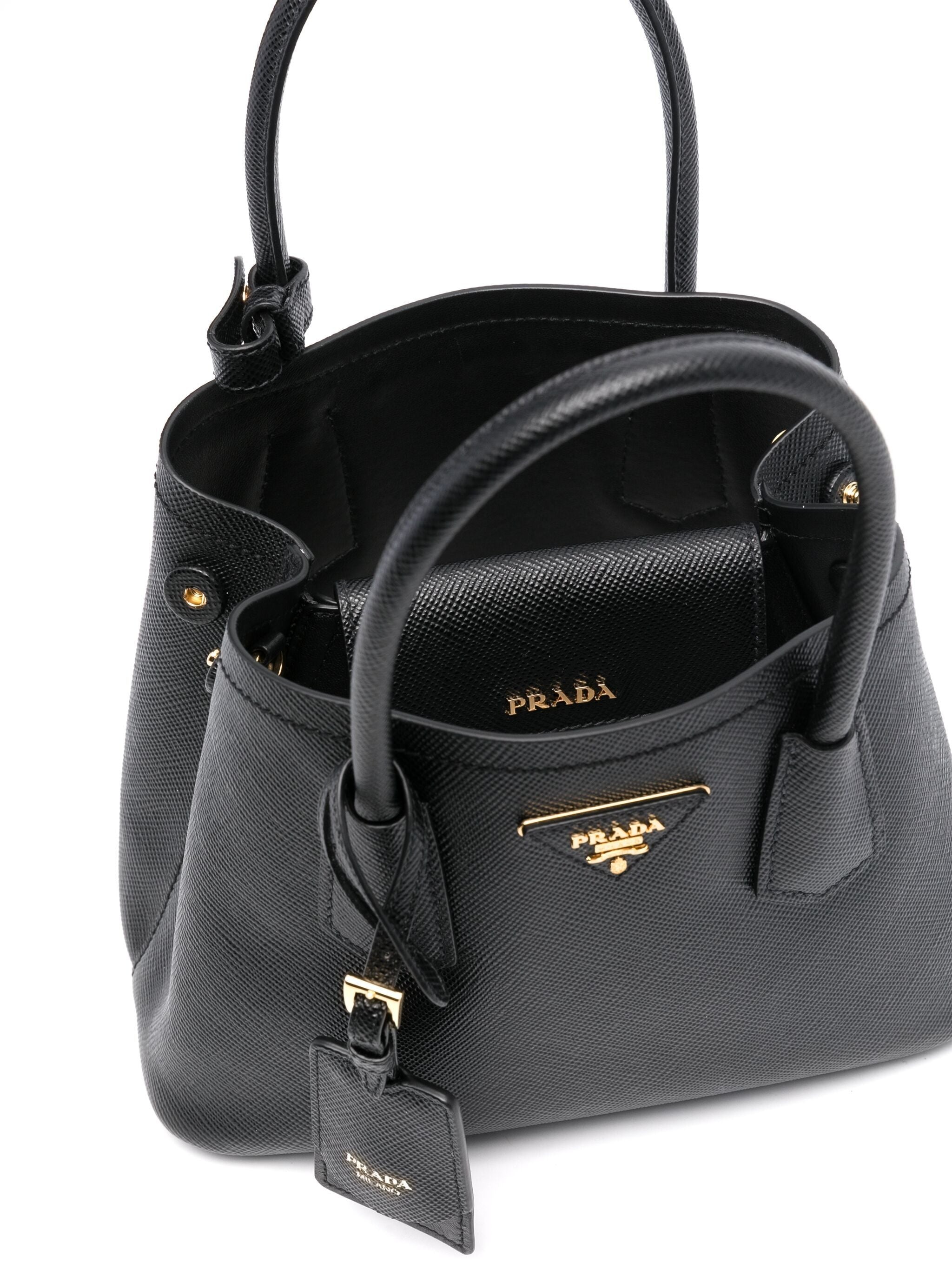 Double Saffiano Leather Tote Bag - 2