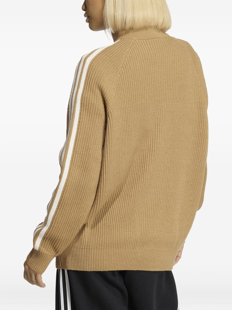 adidas funnel-neck zip-detail jumper outlook