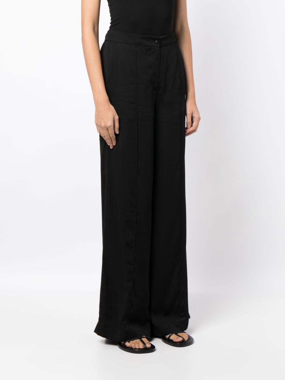 high-waist straight-leg trousers - 3