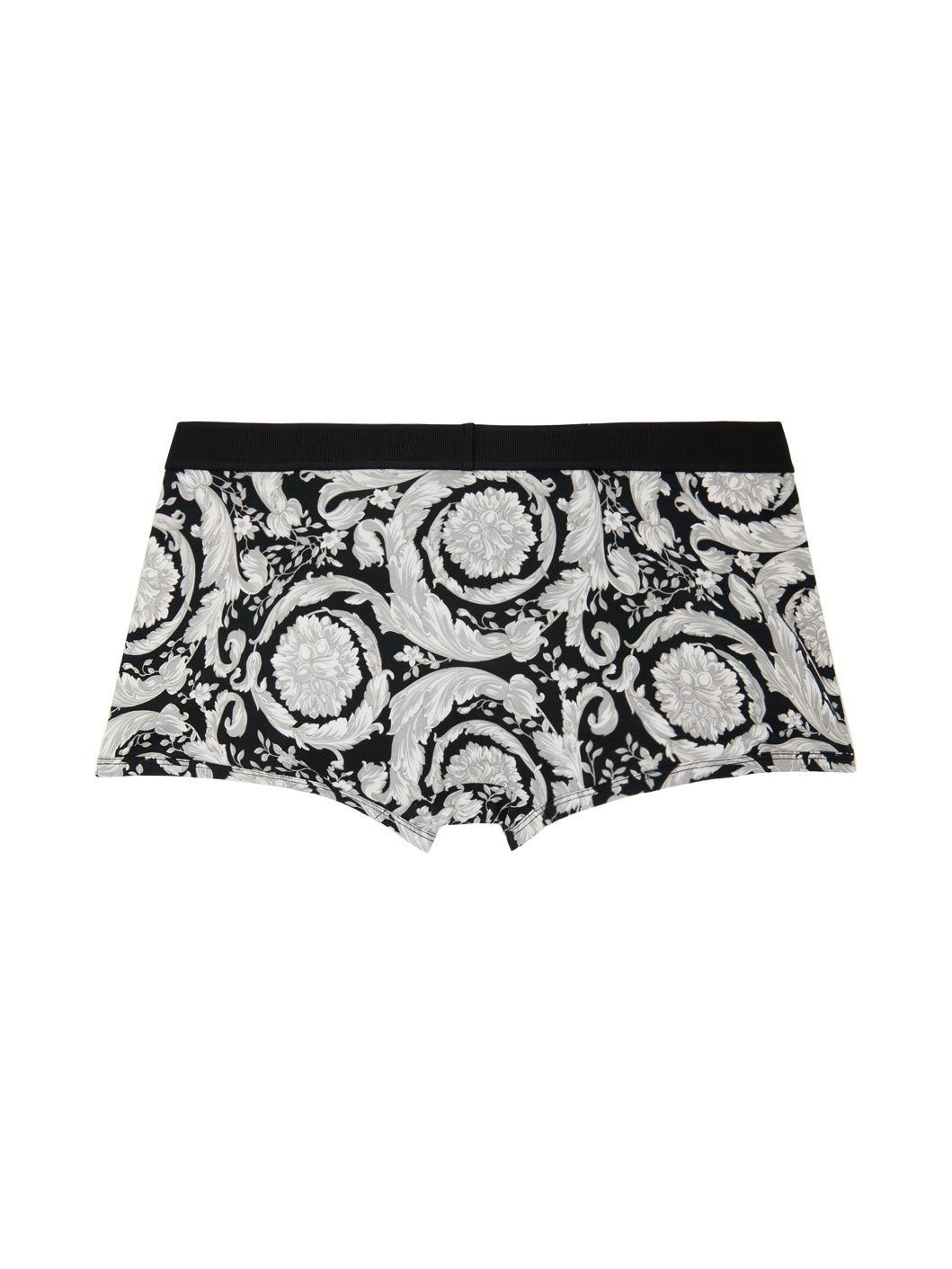 Gray & Black Printed Graphic Pattern Boxers - 2