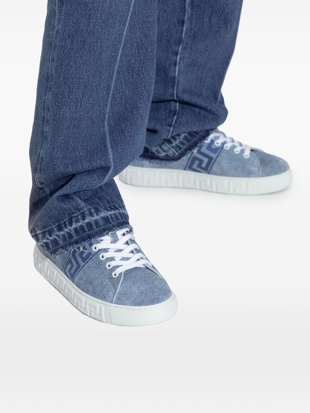 Greca-detail sneakers - 5