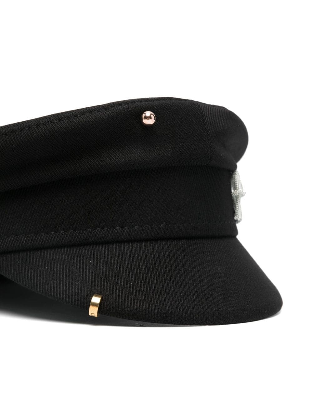 rivet-detail baker boy cap - 2