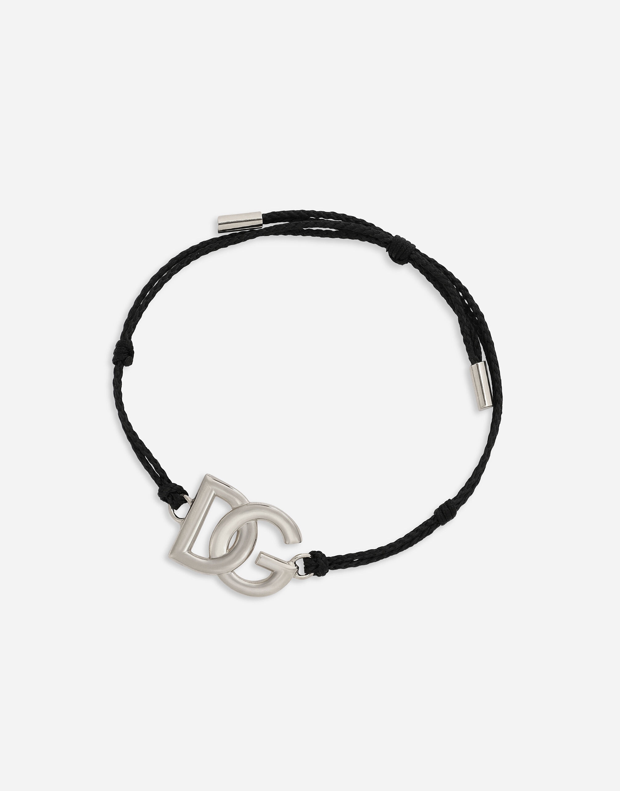 Cord bracelet with large DG logo - 4