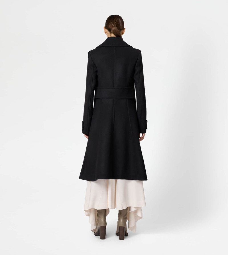 COAT IN WOOL - BLACK 3