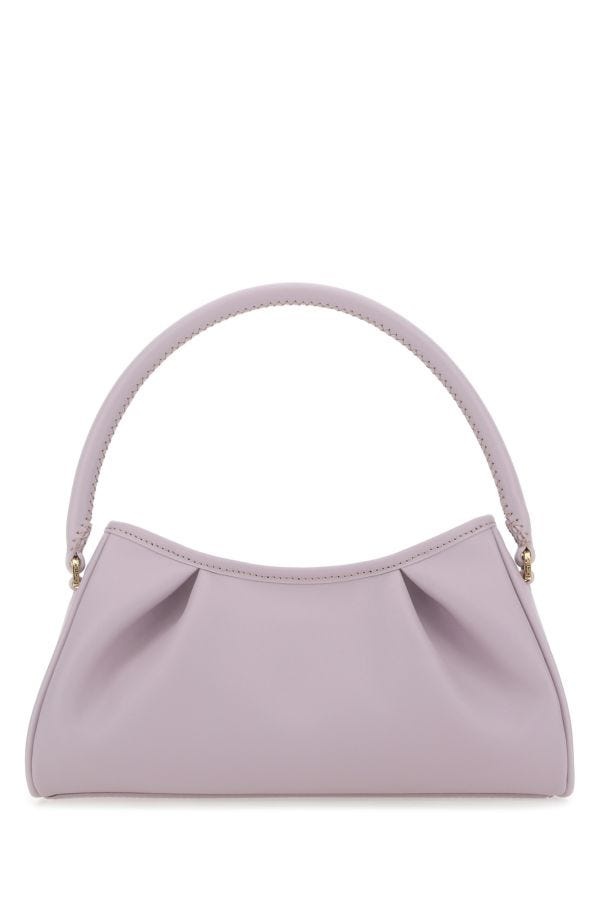 lilac leather Dimple Moon shoulder bag - 1