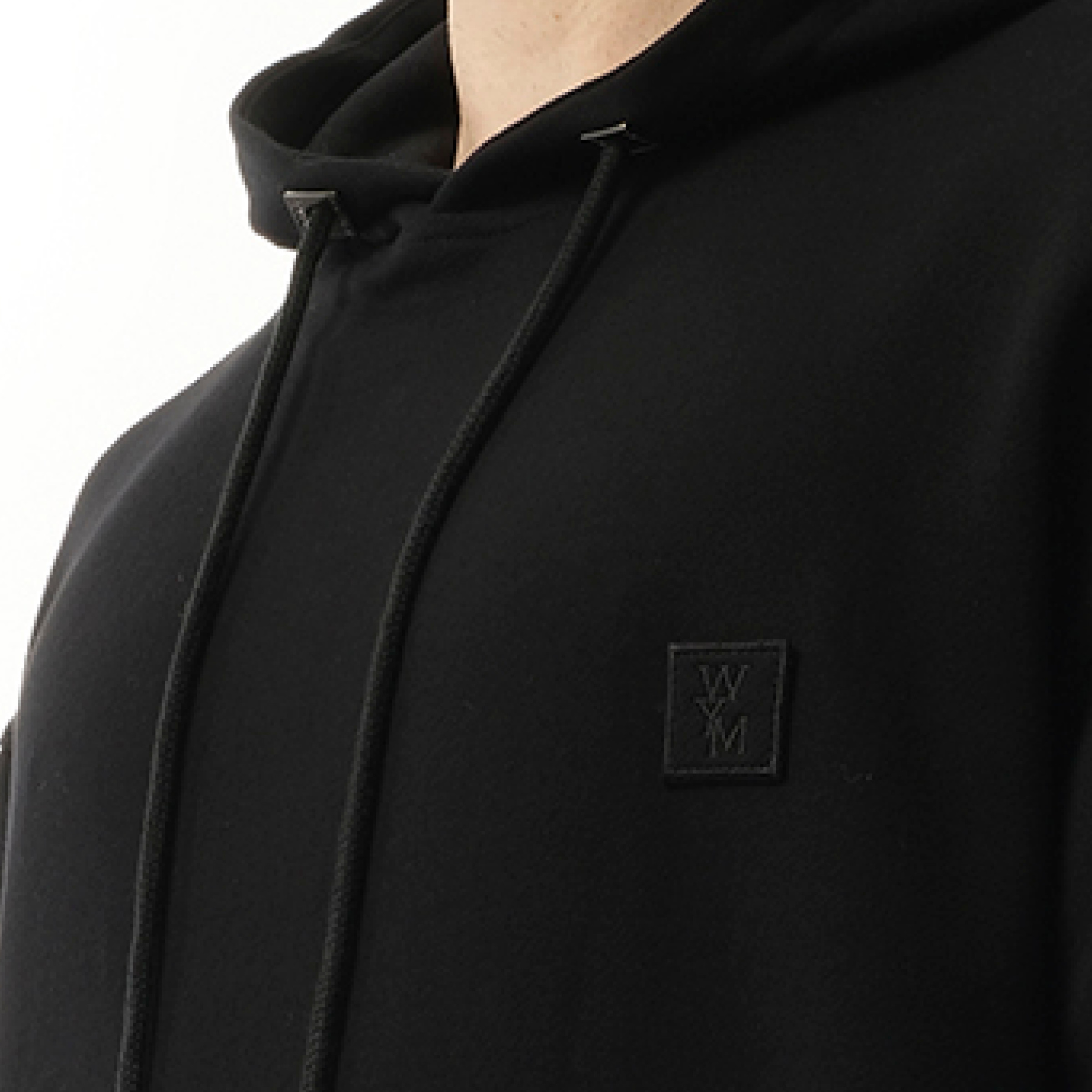 Metallic Print Hoodie in Black - 3