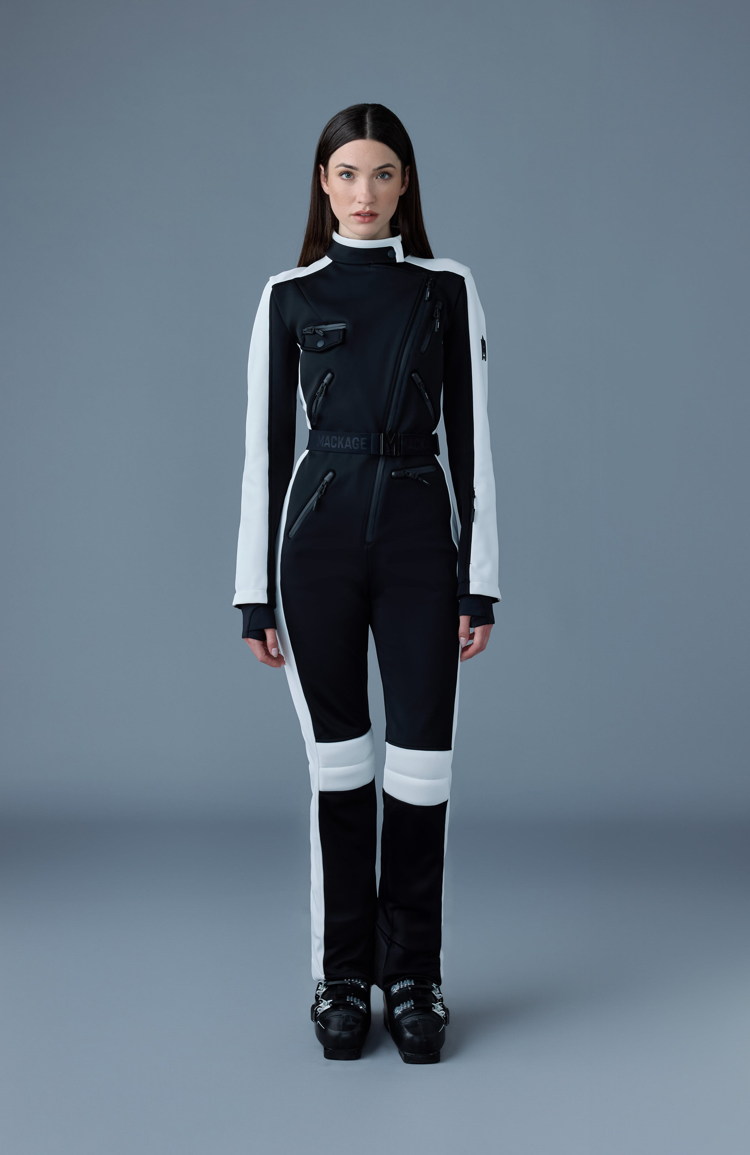 MIAKIM Techno fleece ski suit with asymmetrical zip - 2