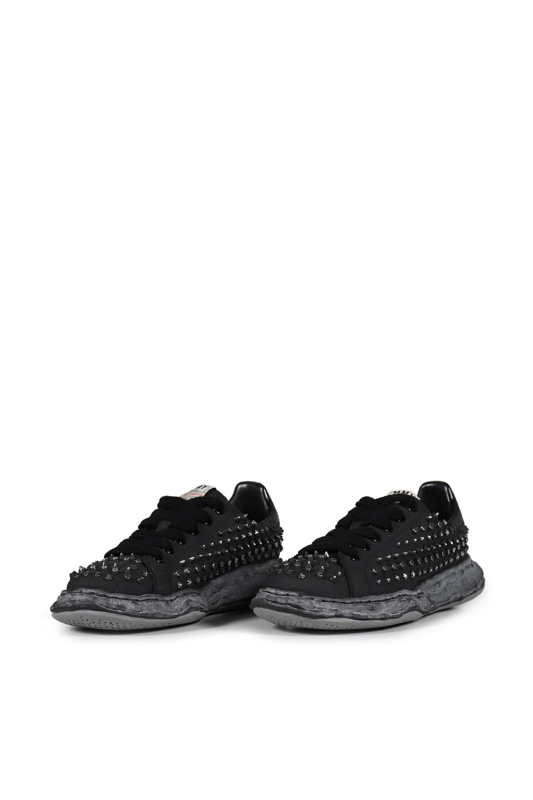 CHARLES STUDDED LOW / BLK BLK - 6