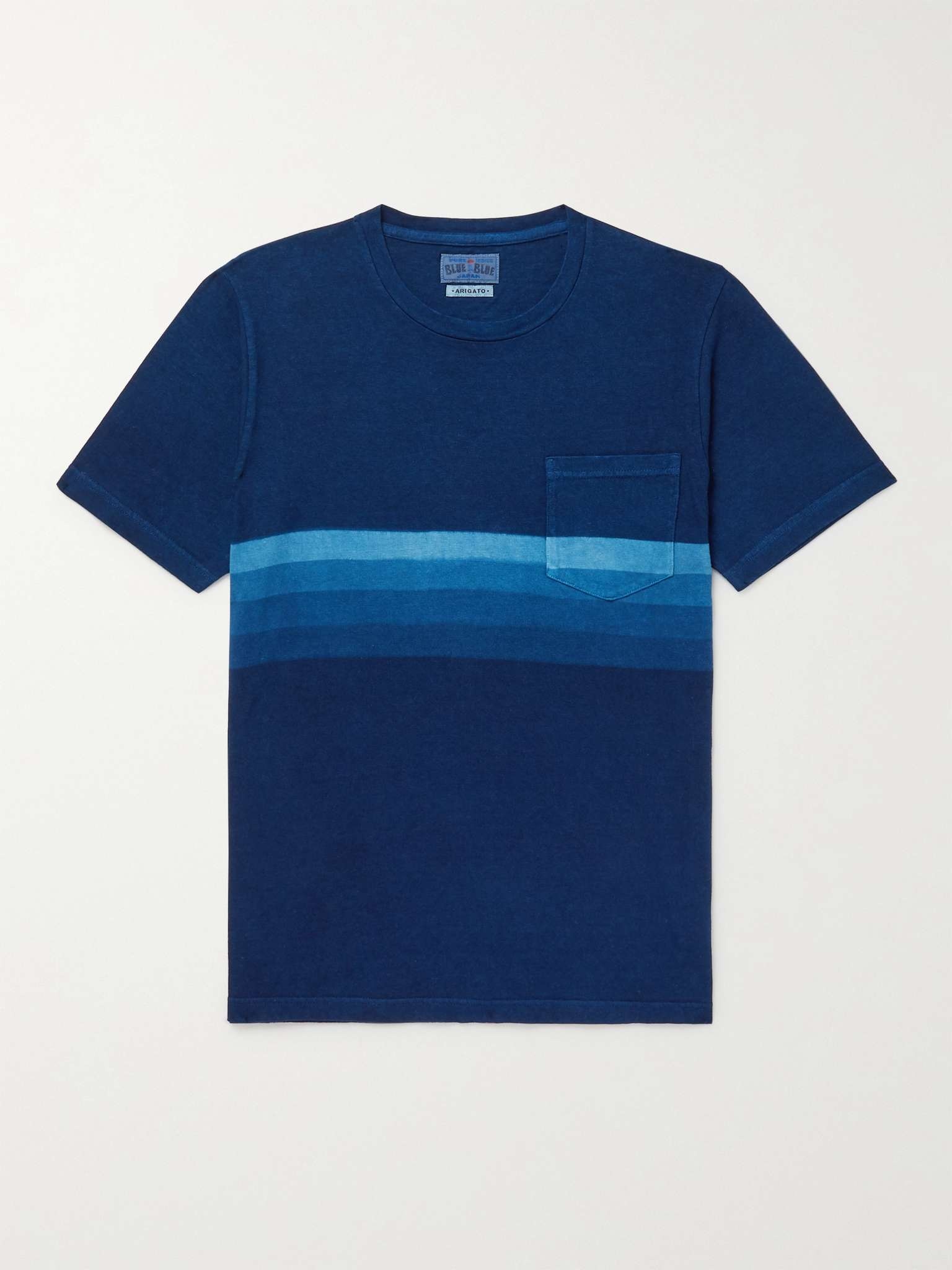 Indigo-Dyed Slub Cotton-Jersey T-Shirt - 1