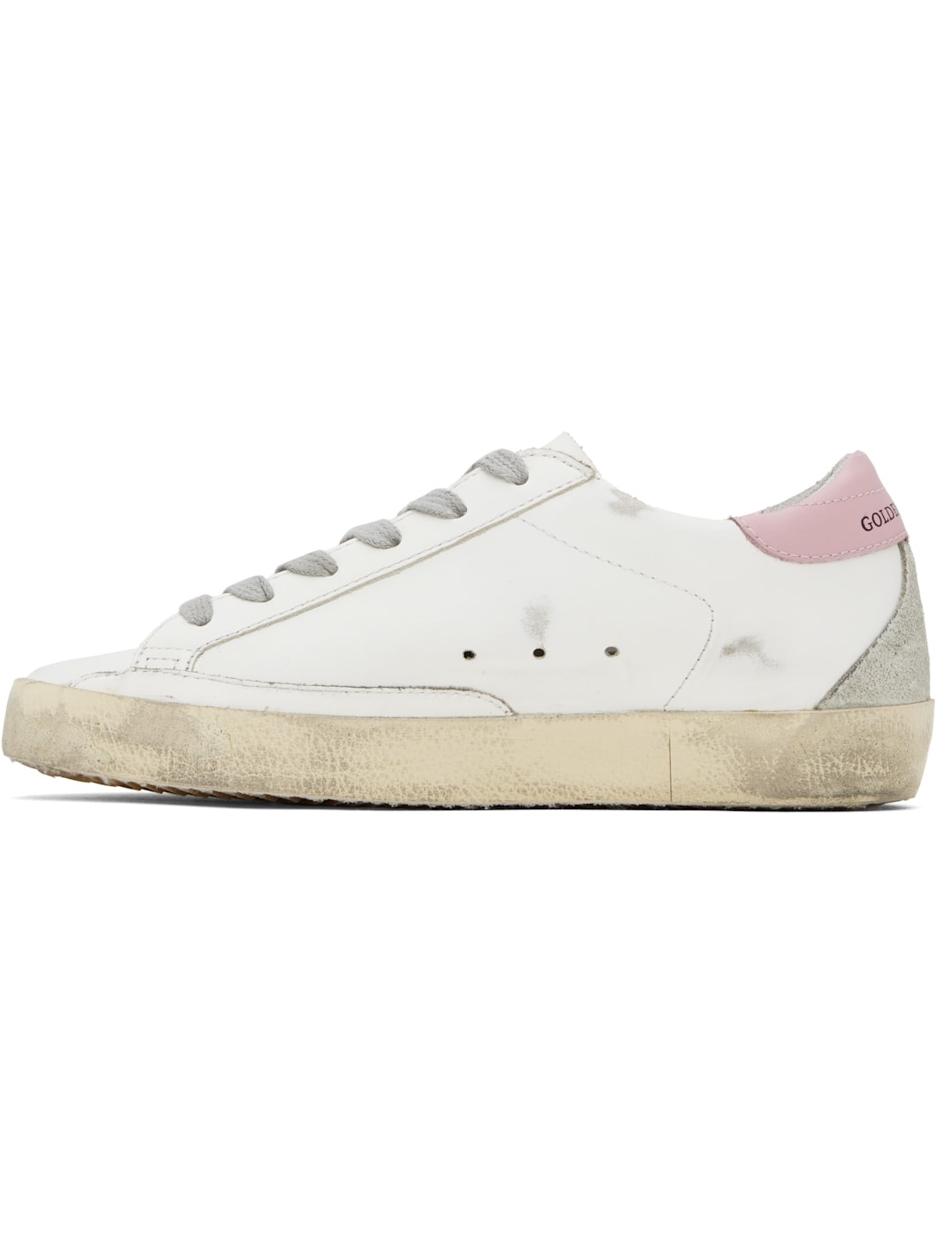 White & Gray Super-Star Sneakers - 3