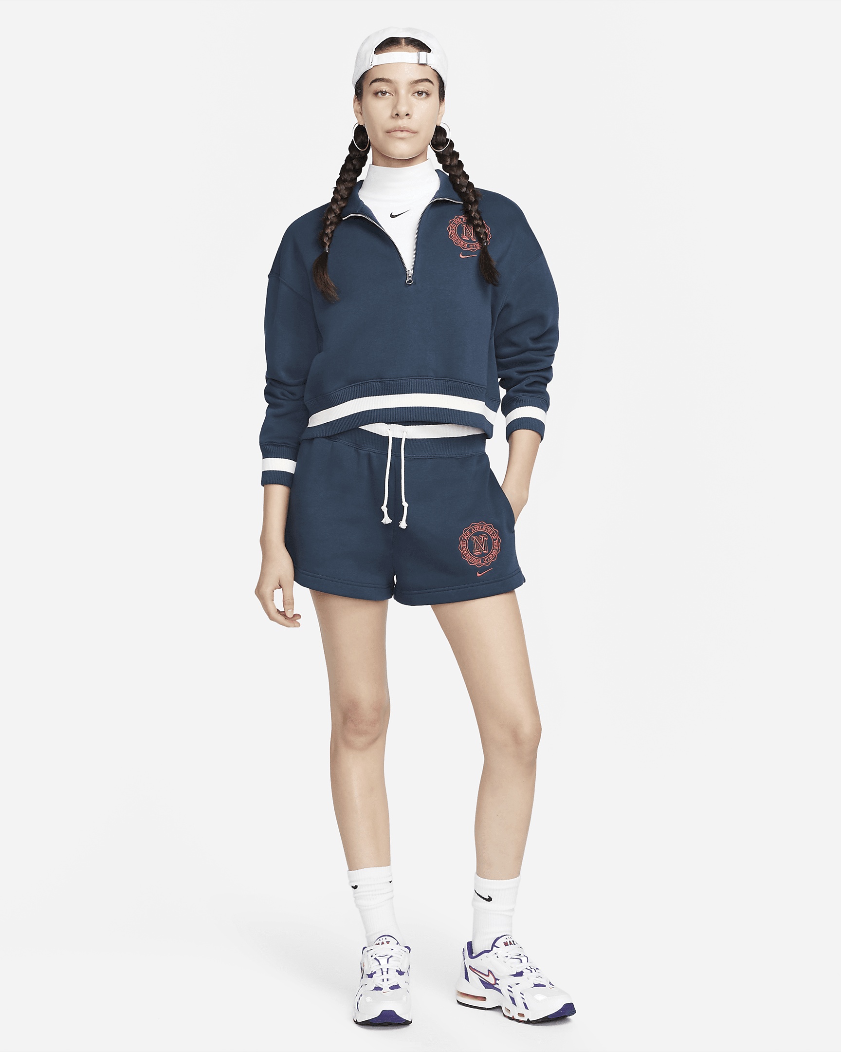 Nike Sportswear Phoenix Fleece Heritage Women's High-Waisted Shorts - 7