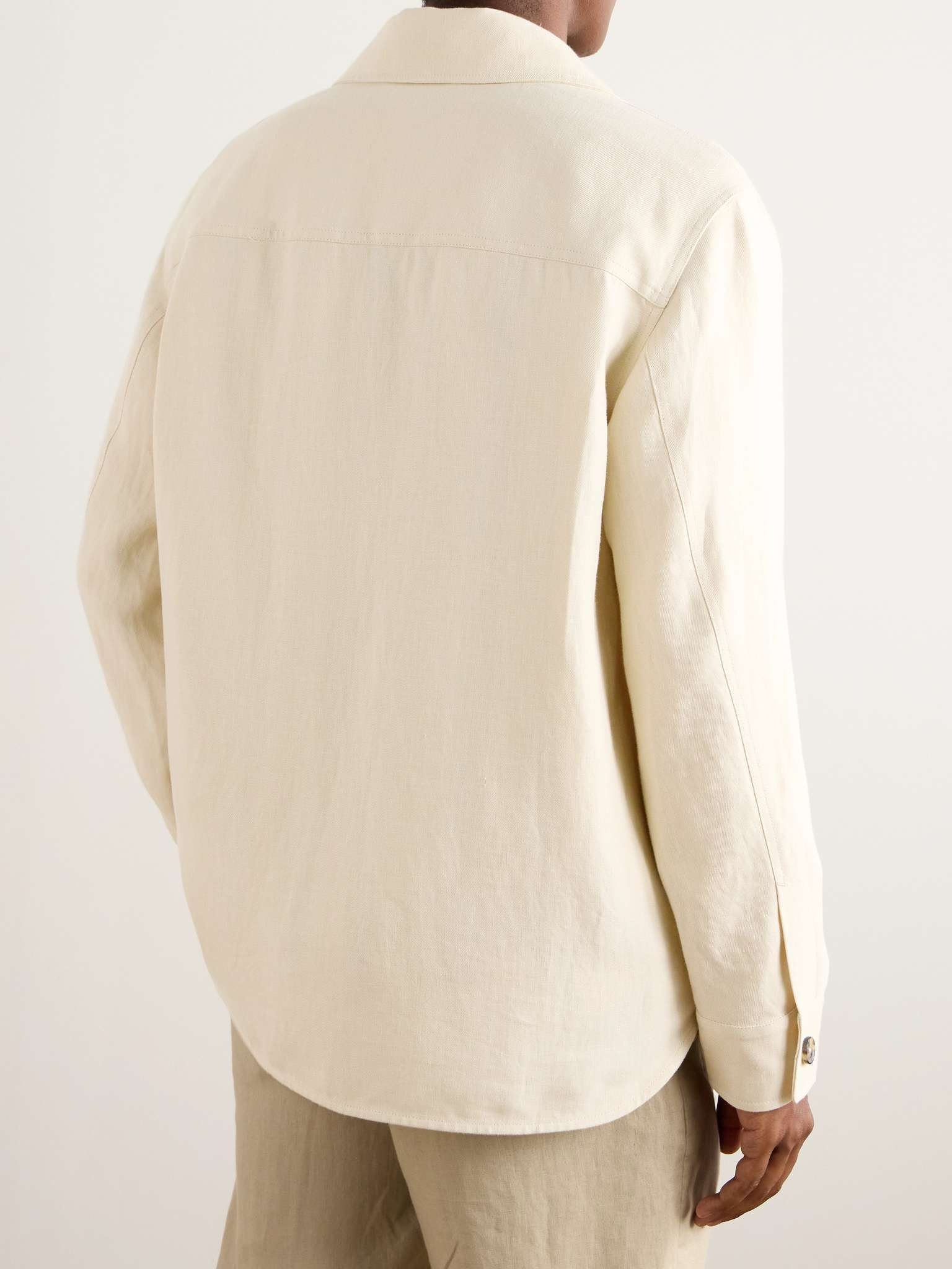 Evando Linen-Twill Overshirt - 4