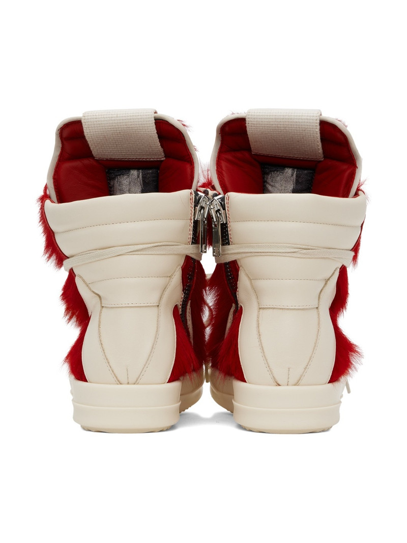 Red & Off-White Geobasket Sneakers 2