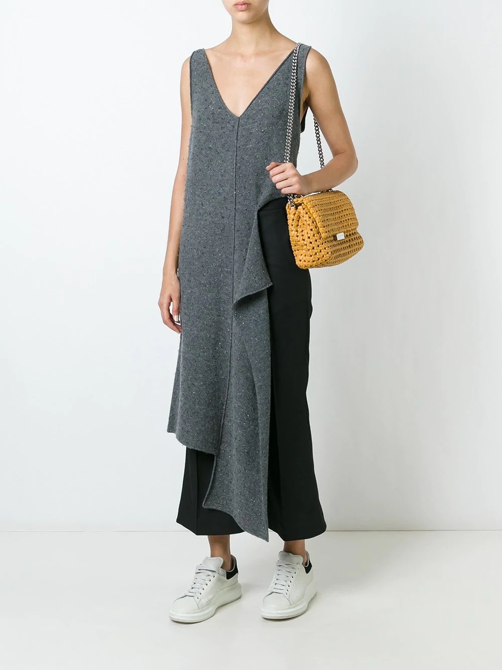 cut-out long asymmetric jumper - 2