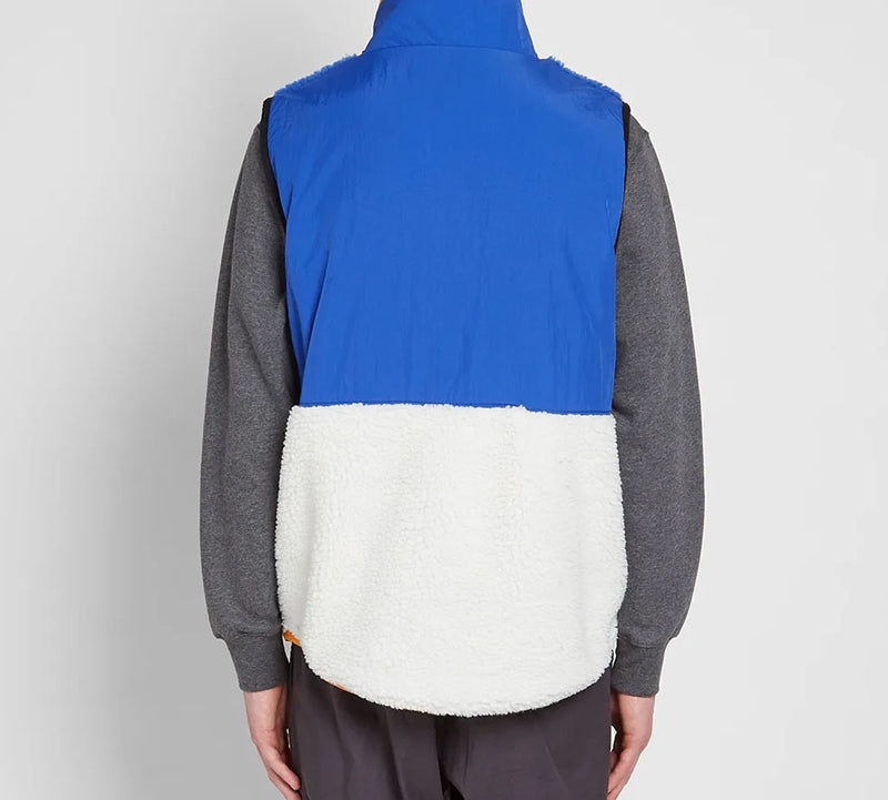 Nike Sportswear Sherpa Fleece Gilet 'Blue Beige White' CD3142-480 - 3