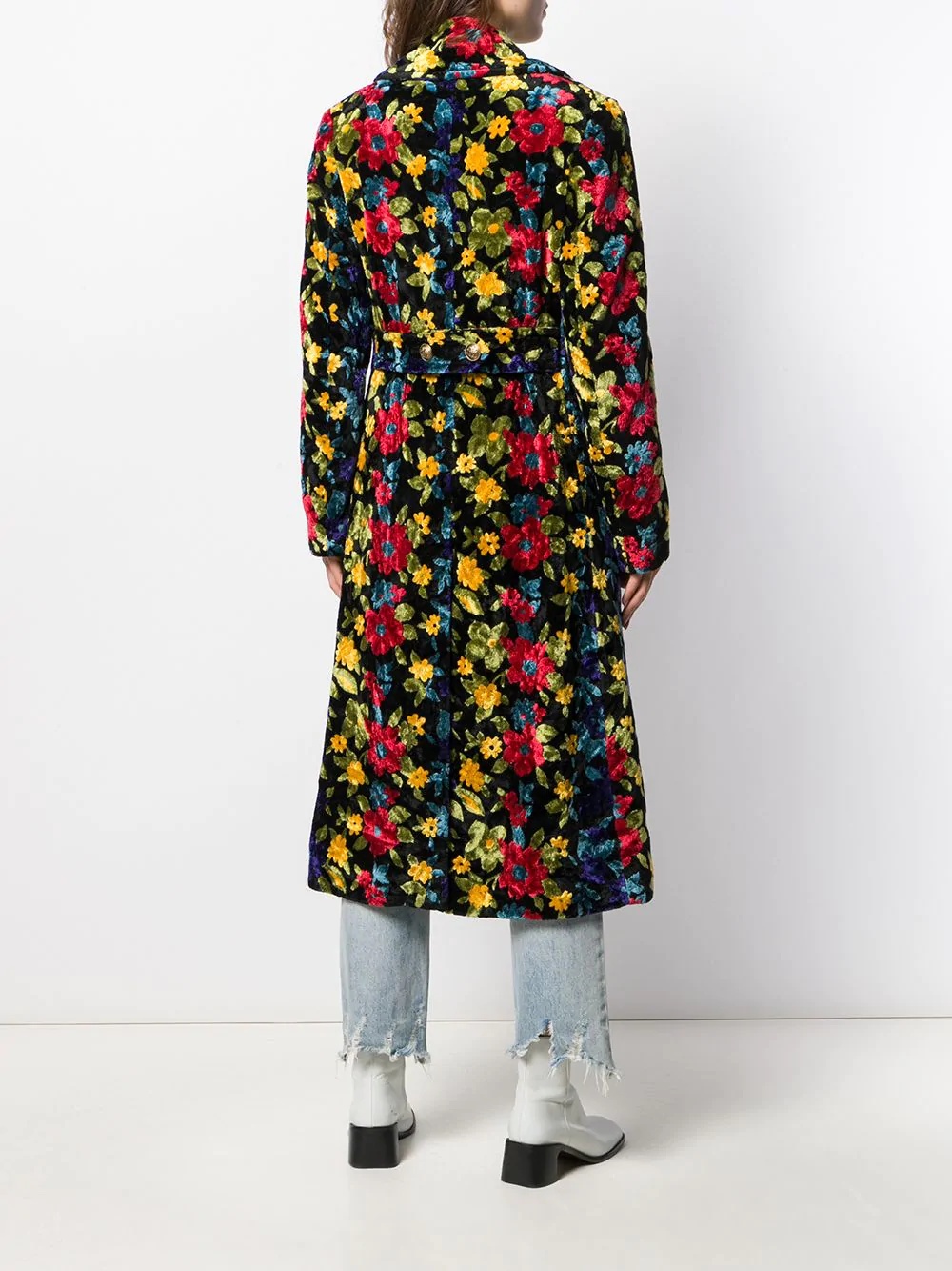 floral patterned coat - 4