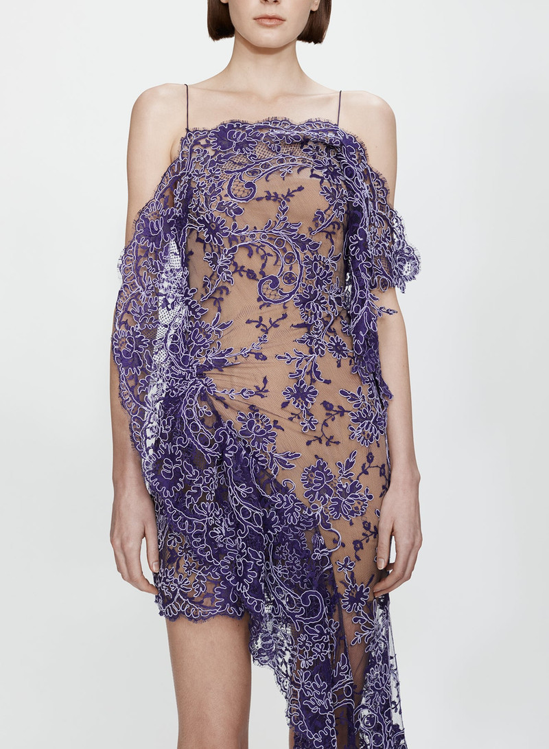 Iris Floating Lace Suspend Mini Dress 3