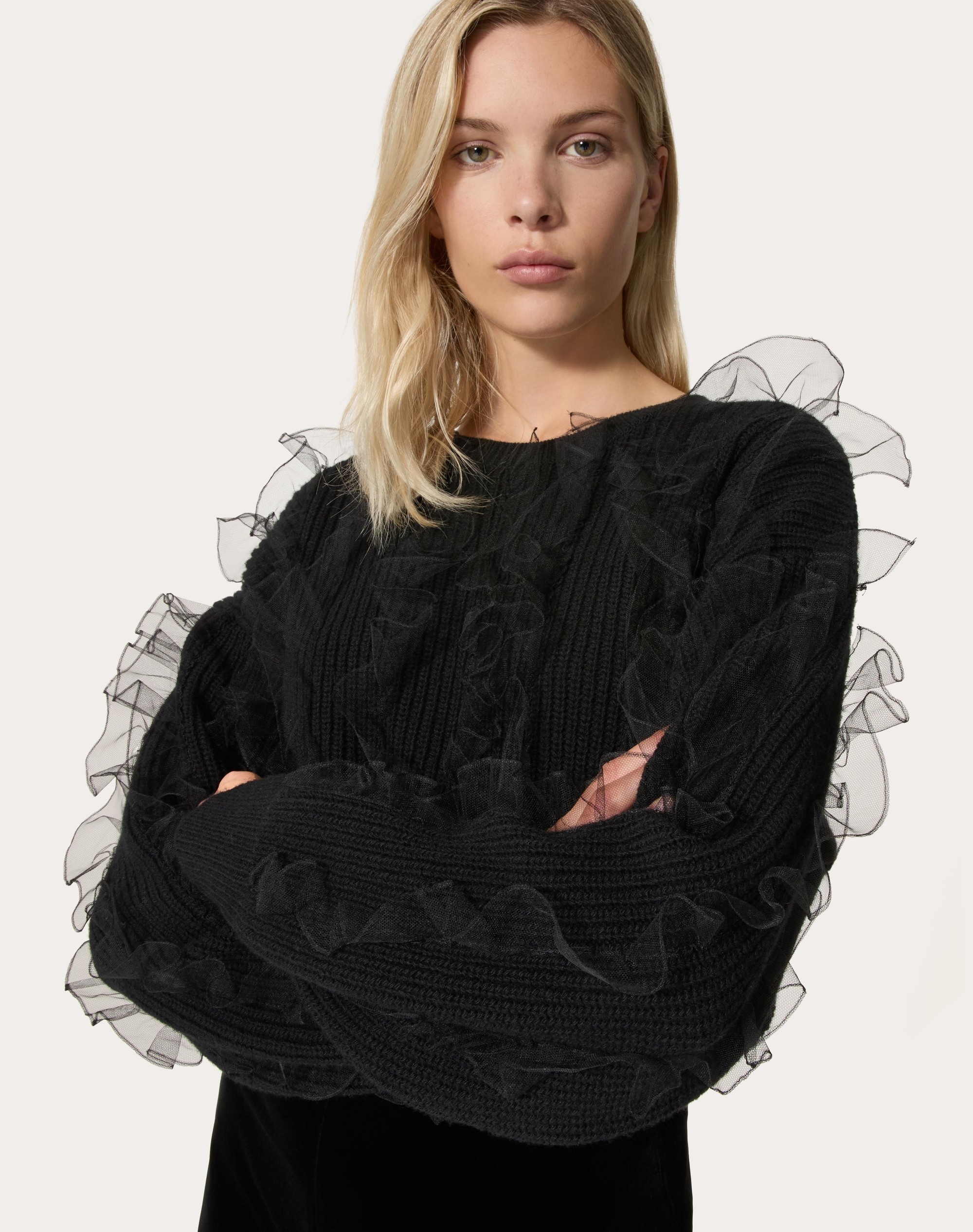 EMBROIDERED WOOL SWEATER - 5