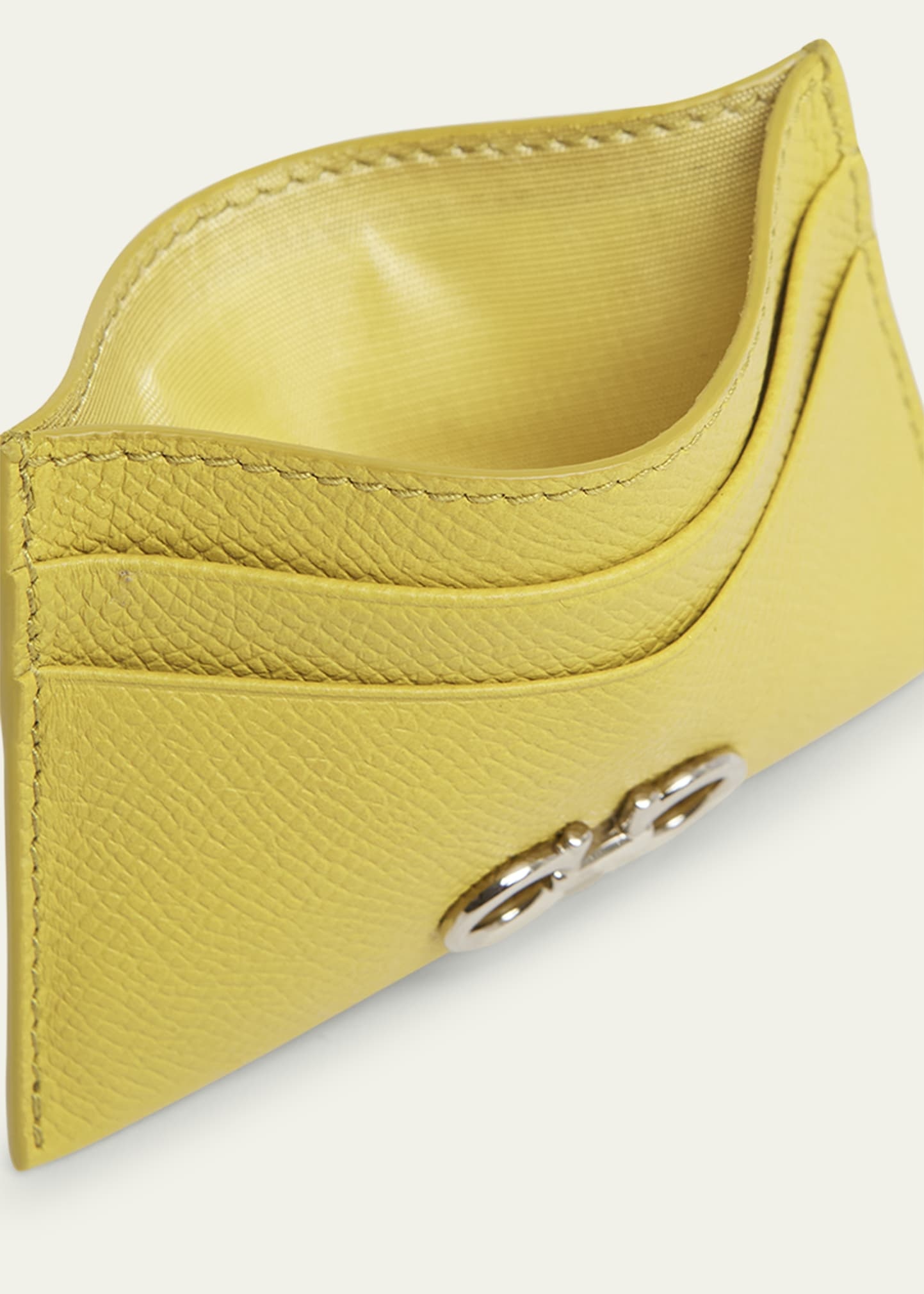 The Gancini Leather Card Case - 3
