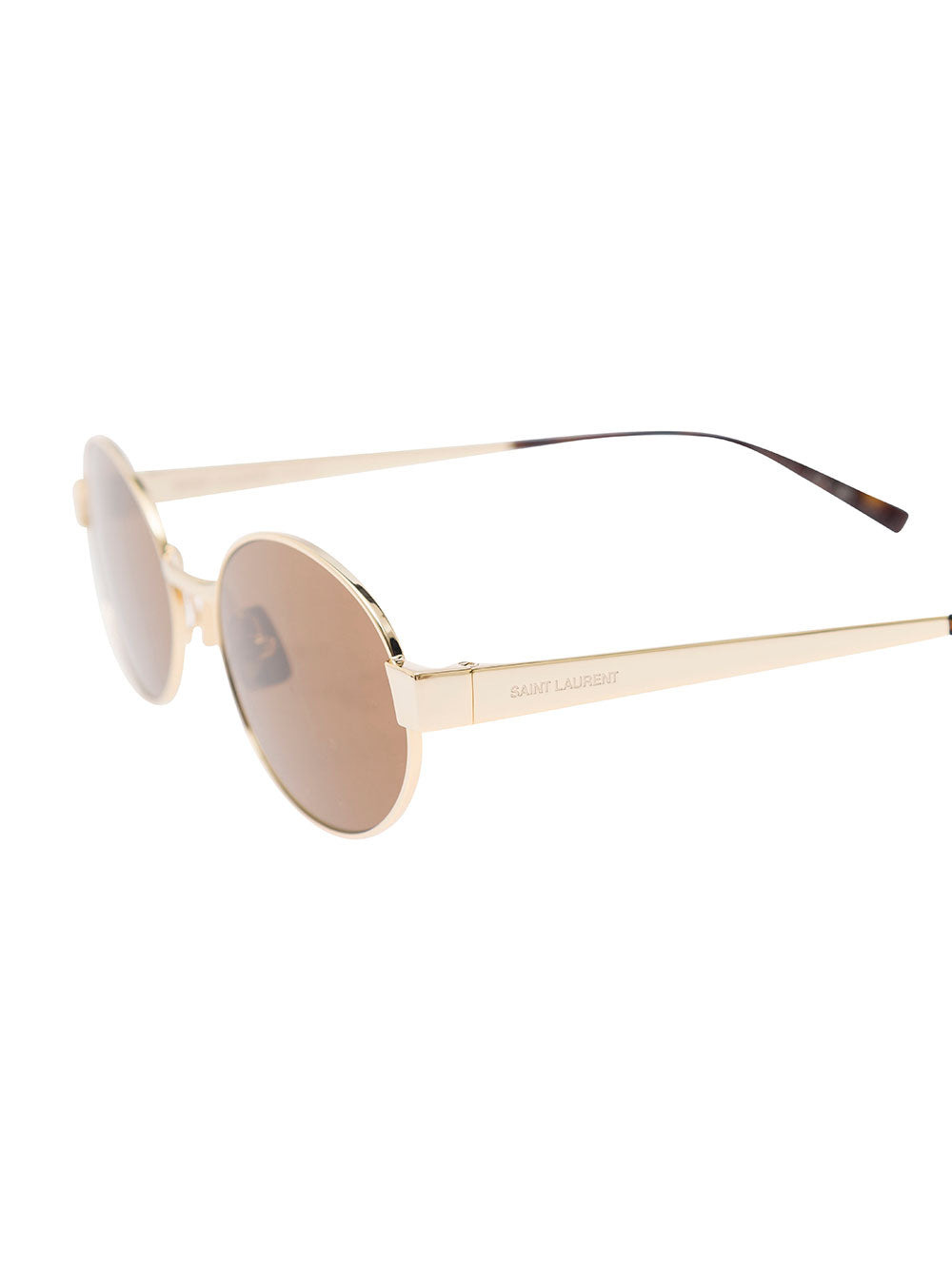 Saint Laurent Women 'Sl 693' Gold Tone Sunglasses With Engraved Logo In Metal Woman - 3